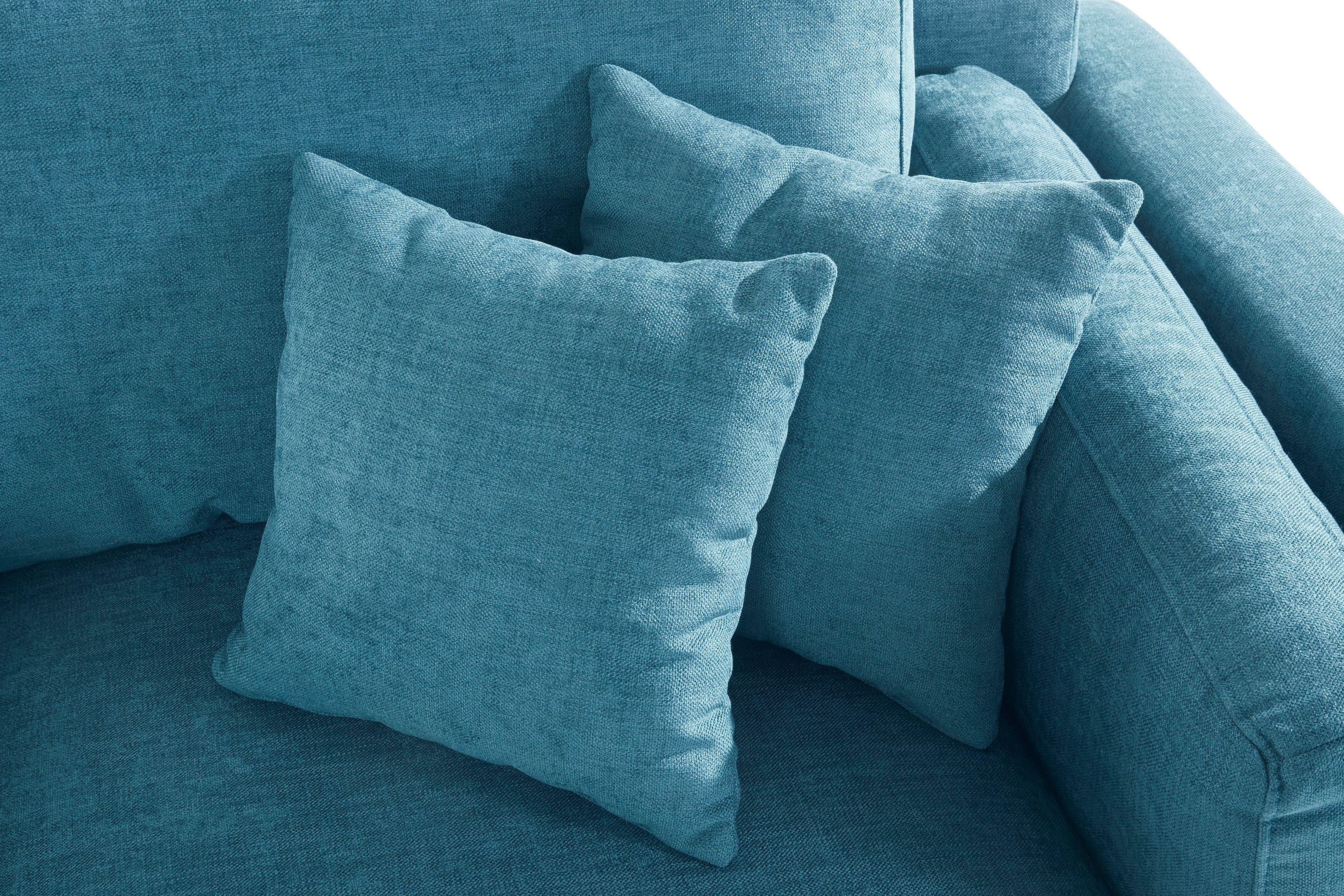Home affaire Loveseat Fresh Pond fauteuil zacht zitcomfort, incl. sierkussen, bxdxh: 140x96x95 cm