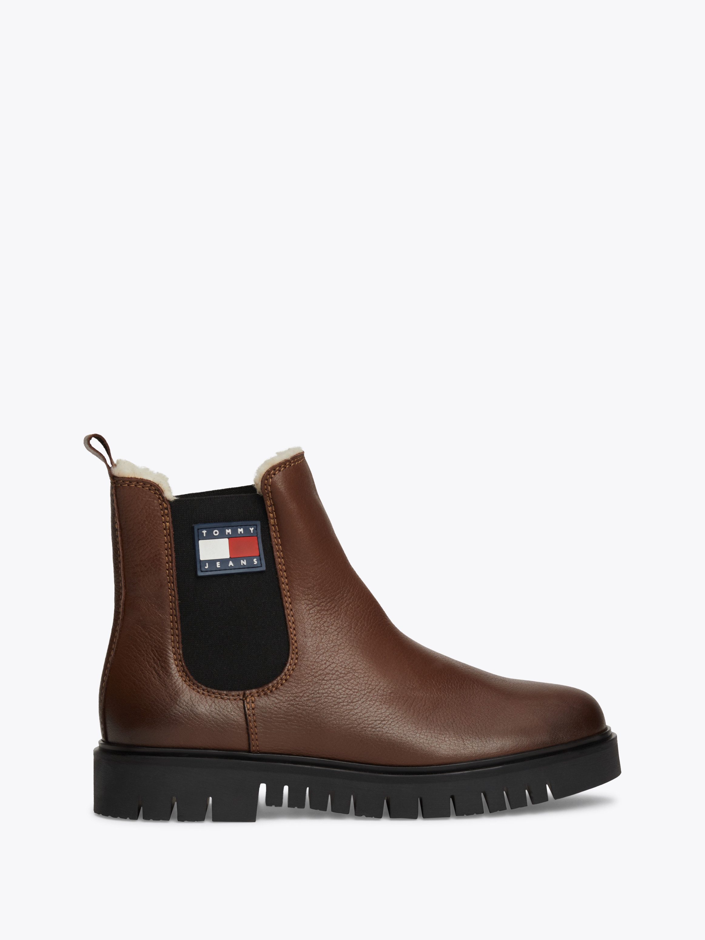 TOMMY JEANS Winterlaarzen TJW CHELSEA BOOT WL blokhak, plateau, chelseaboots, instapschoen met zijlogo