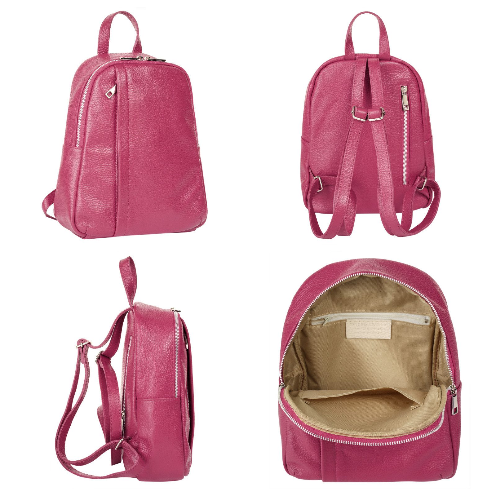 Samantha Look Rugzak echt leer, made in italy