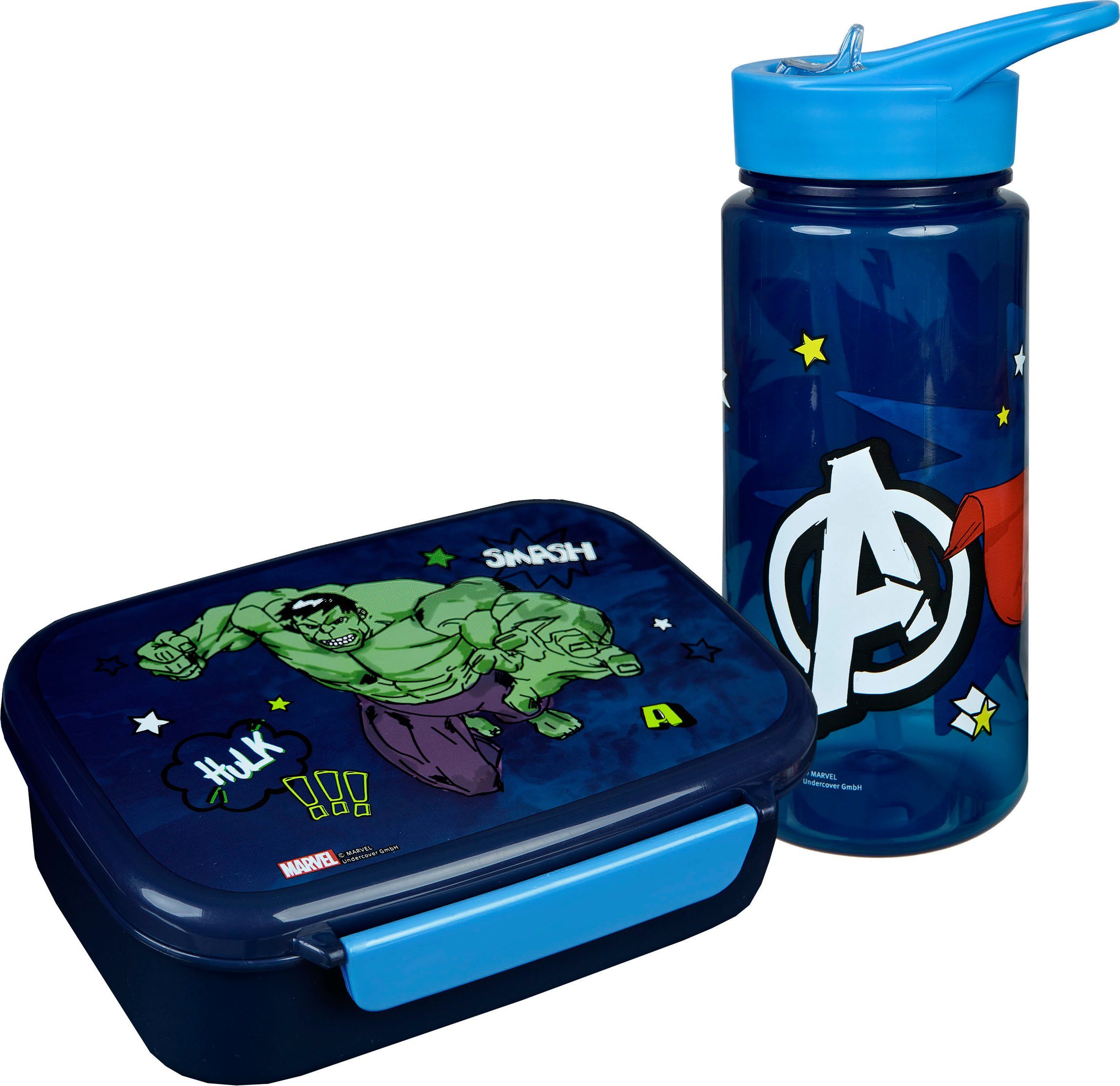 Scooli Lunchbox & drinkfles, Avengers (set, 2-delig)