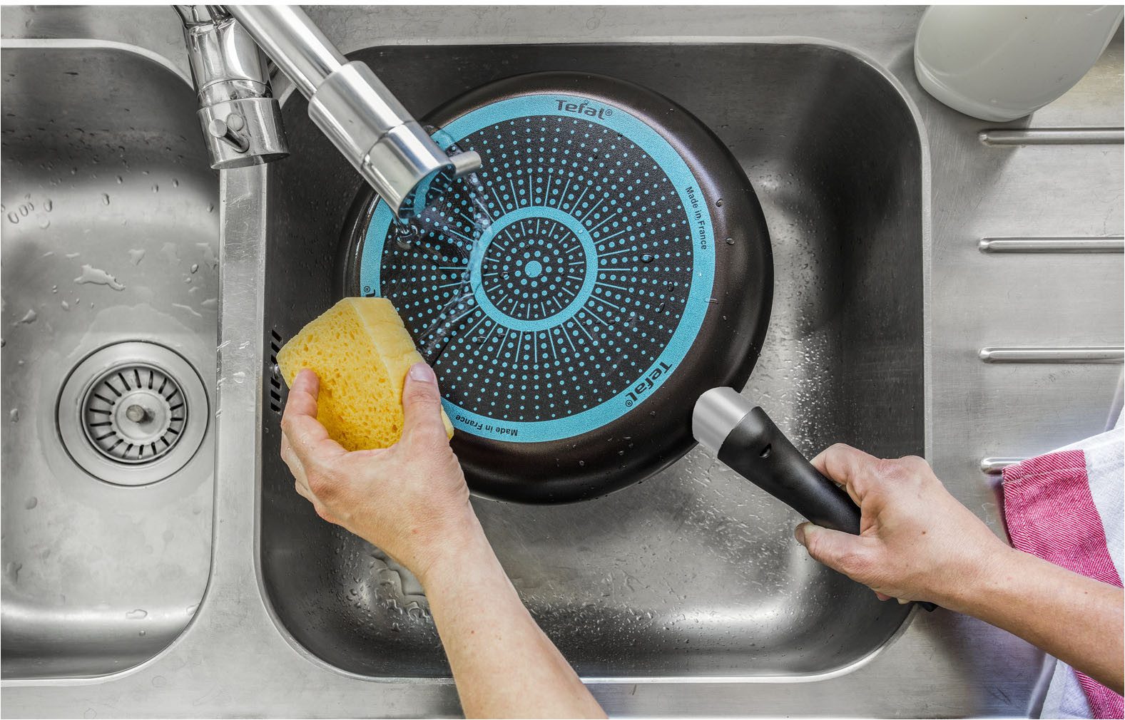 Tefal Pannenset Easy Cook & Clean, anti-aanbaklaag, niet inductiegeschikt (set, 2-delig)