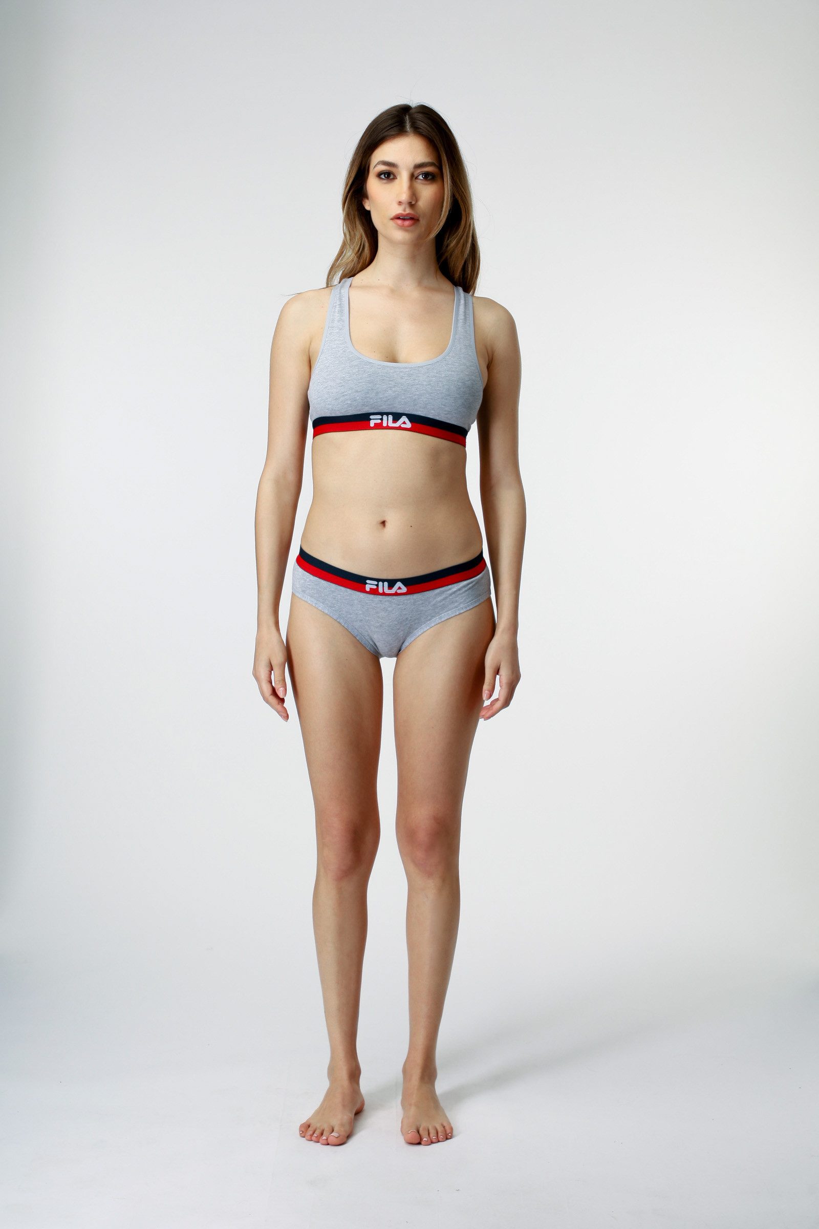 Fila Bustier met elastische band met logo-motief
