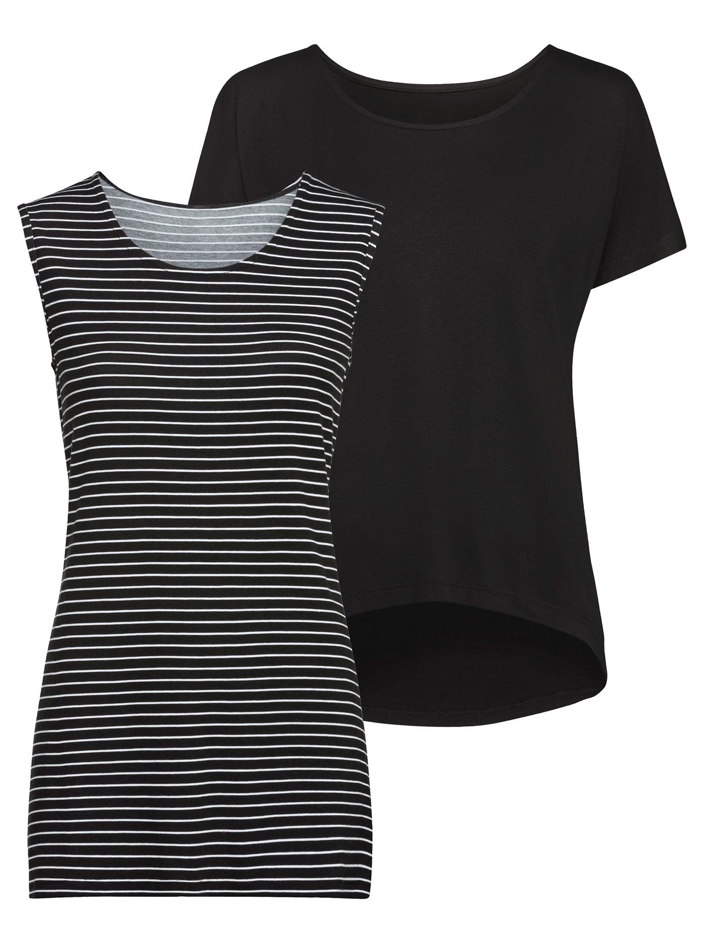 Casual Looks 2-in-1-shirt Shirt + top (1-delig)
