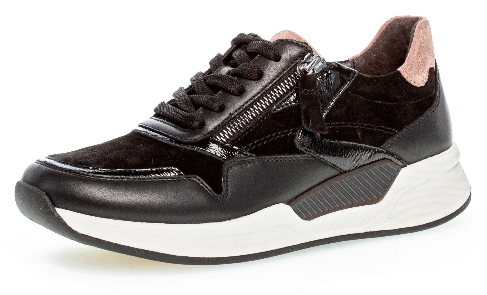 NU 20% KORTING: Gabor Rollingsoft Sneakers met sleehak met praktische rits aan de buitenkant