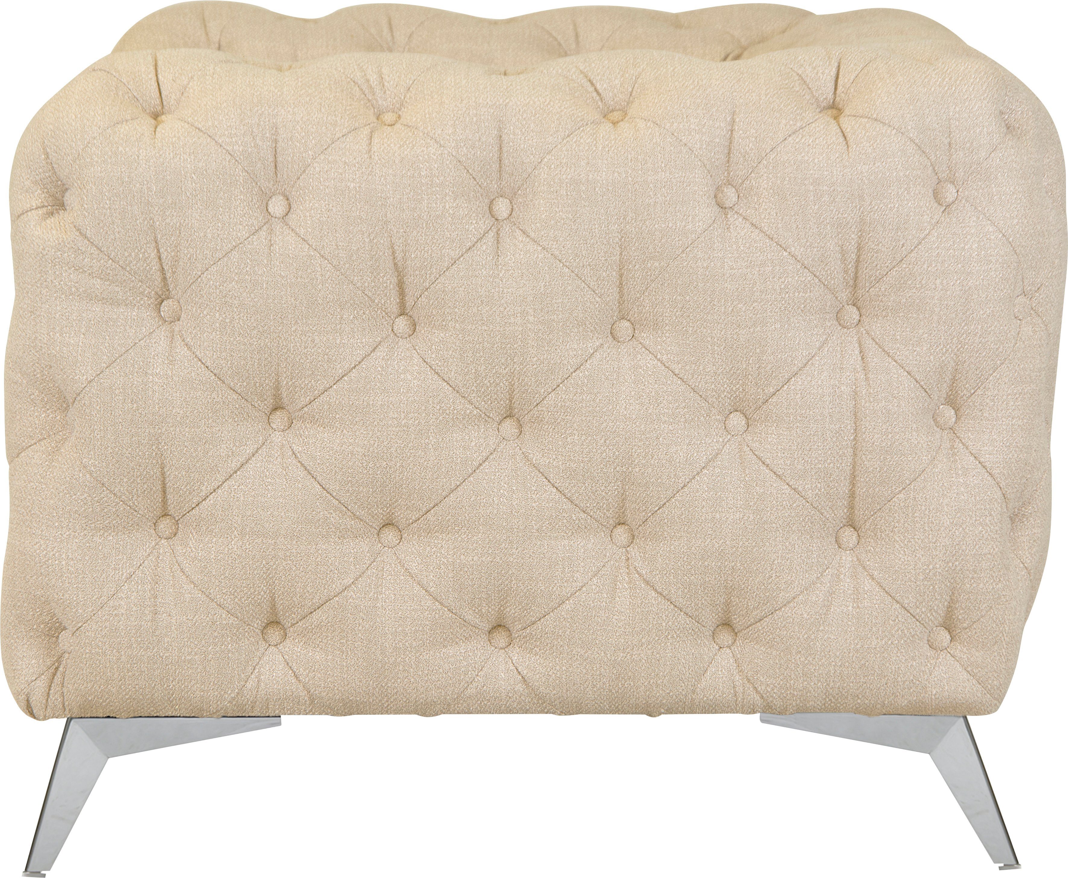 Leonique Chesterfield-fauteuil Glynis Fauteuil luxueuze capitonnage, moderne chesterfield look, kleur van de poten ter keuze