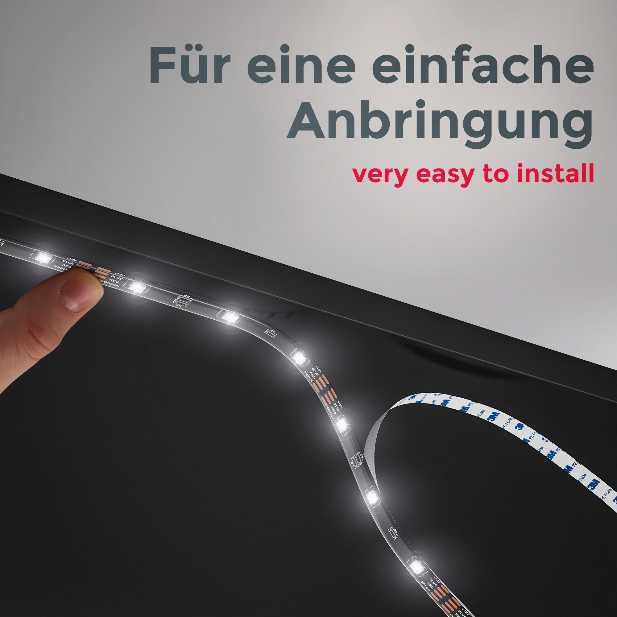 B.K.Licht Led-strepen Smart Home LED strip/band 2m incl. USB WiFi appbesturing