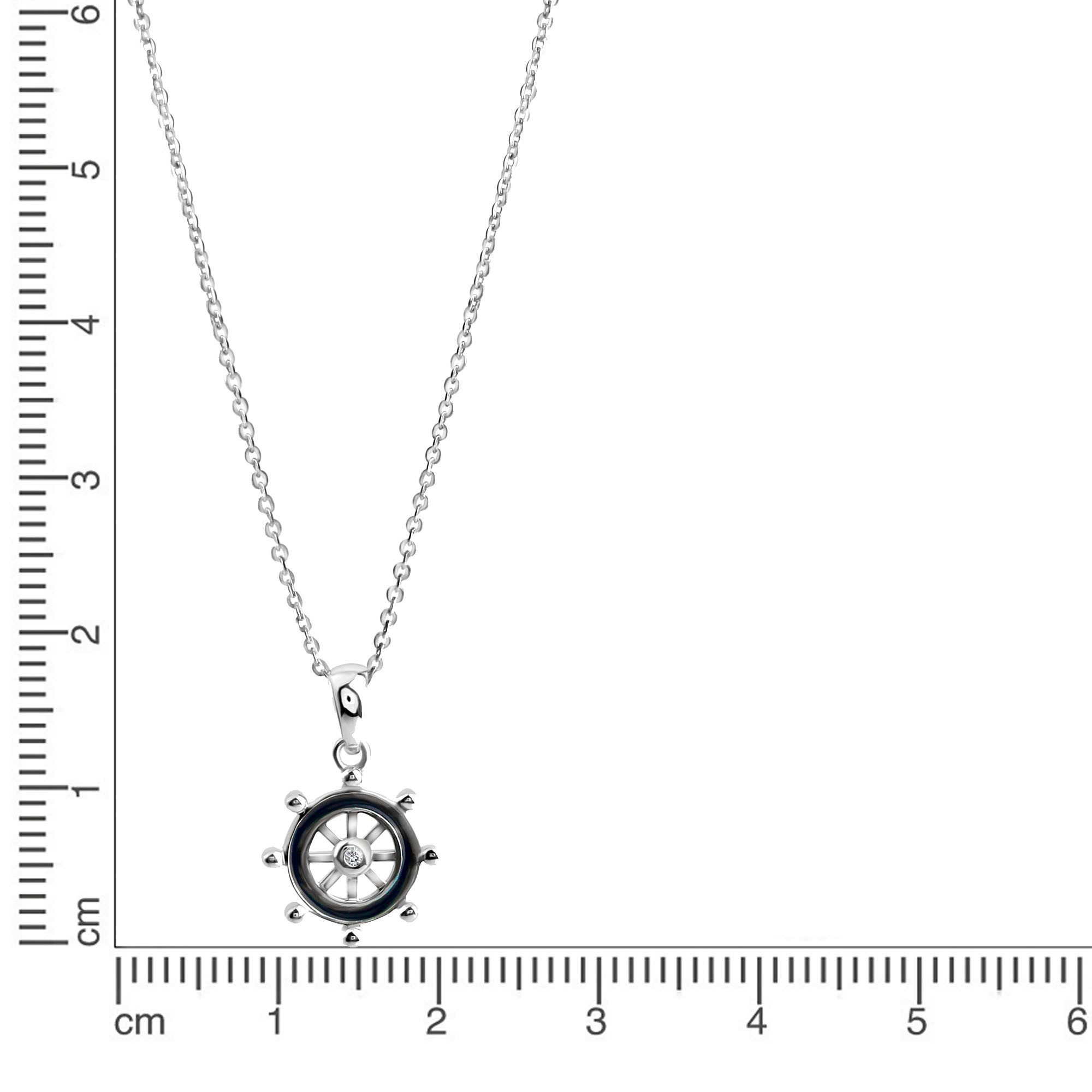 Firetti Ketting met hanger Sieraden cadeau zilver 925 halsketting ankerketting stuurwiel