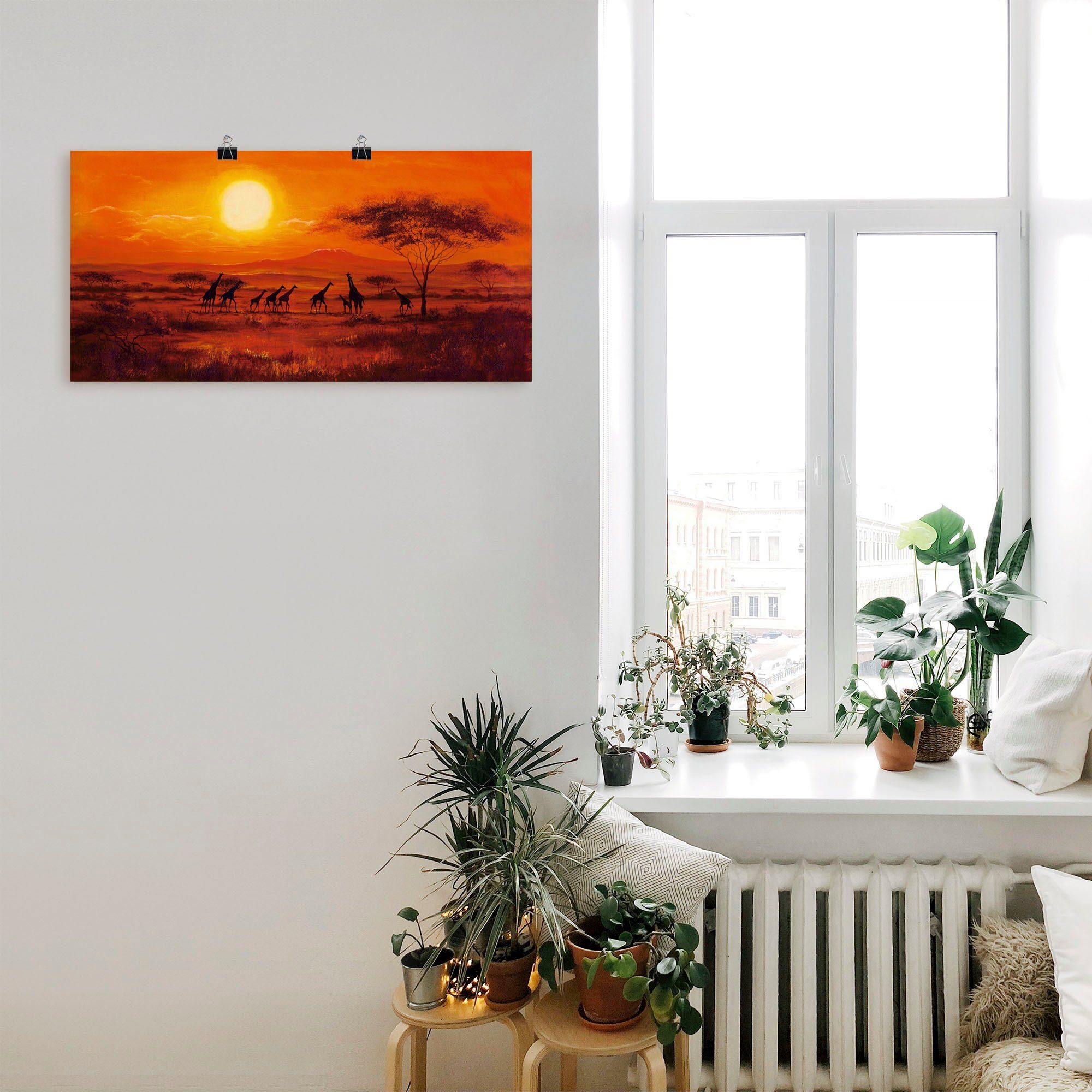 Artland Artprint Giraffenkudde als poster, muursticker in verschillende maten