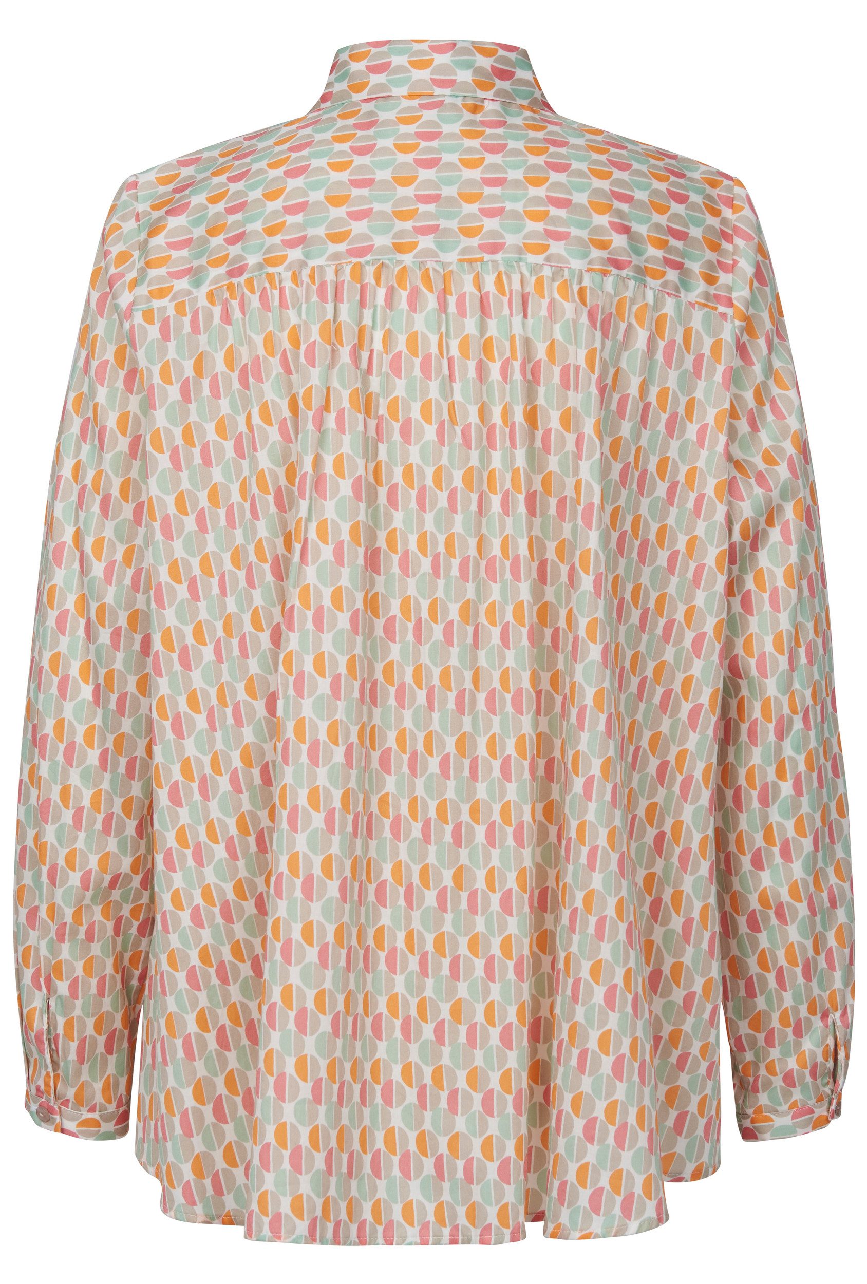 Bugatti Blouse met lange mouwen met verborgen knoopsluiting