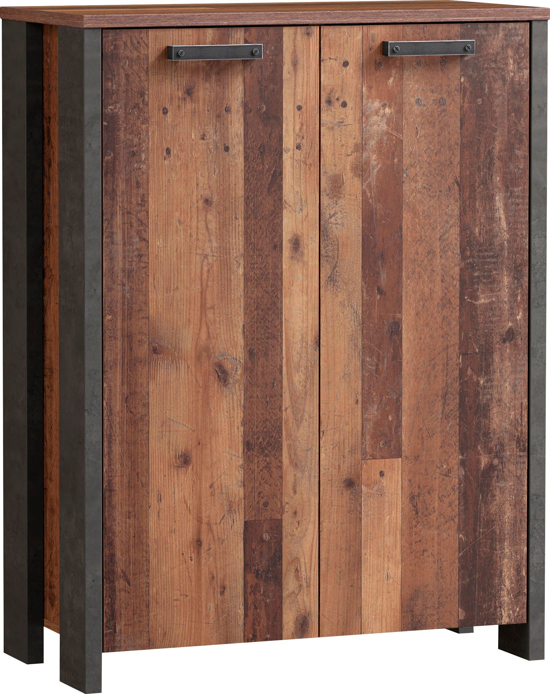 FORTE Kast Clif Dossierkast in industriële stijl, breedte 86 cm x hoogte 115 cm