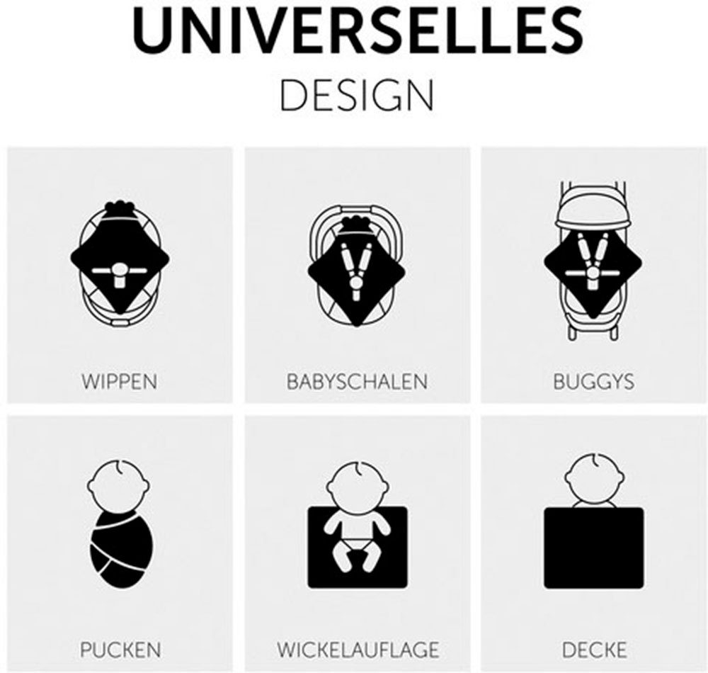 Hauck Babydeken Baby Inslapdeken, Snuggle N Dream bladeren Mint/groen