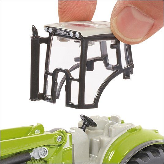 Siku Speelgoed-tractor SIKU Farmer, Claas Axion 850 met Dolly en kiepauto (1949)