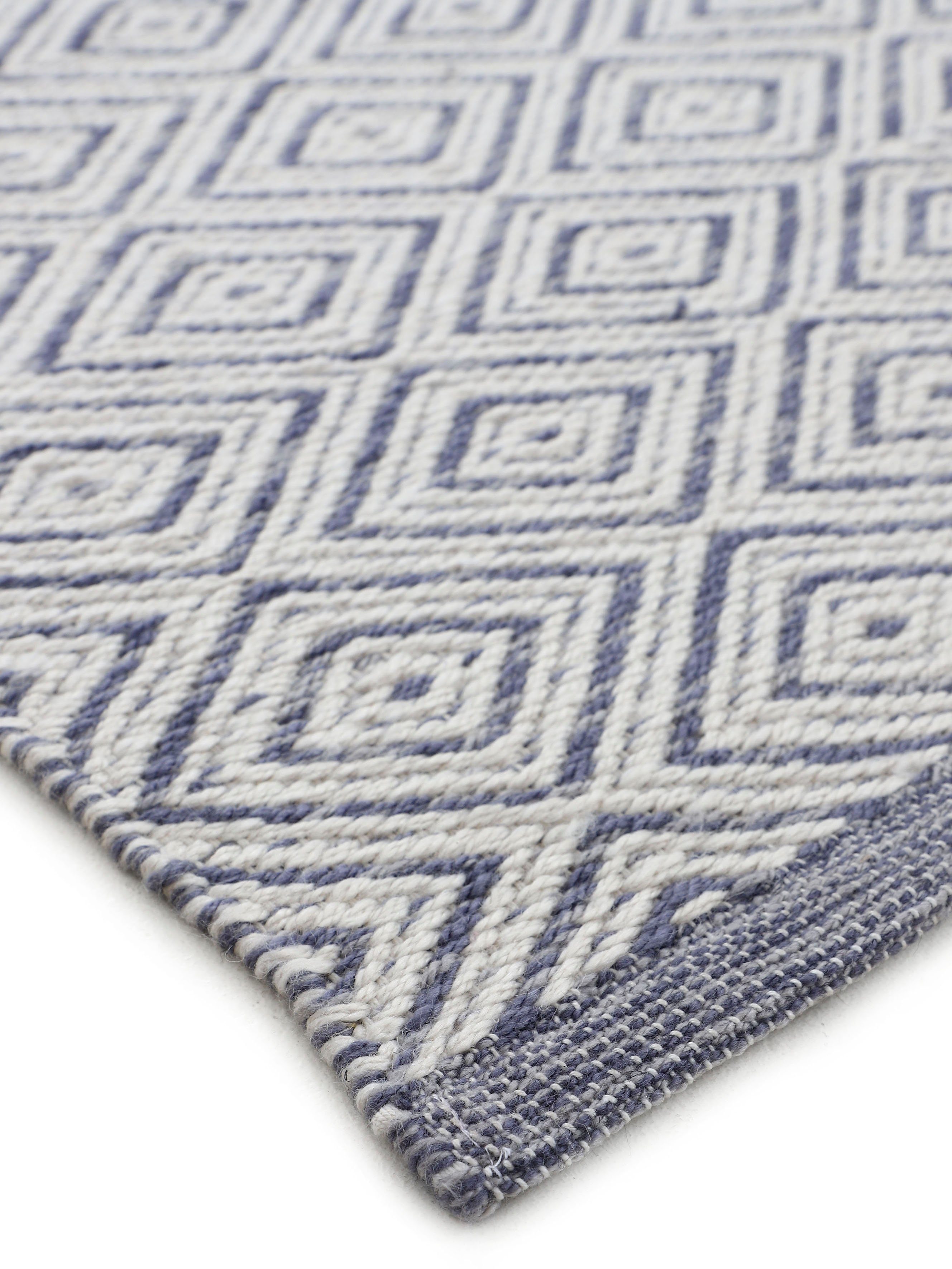 carpetfine Vloerkleed Frida 200 Omkeerbaar tapijt, 100% gerecycled materiaal (PET), vlakweefsel, sisal uitstraling