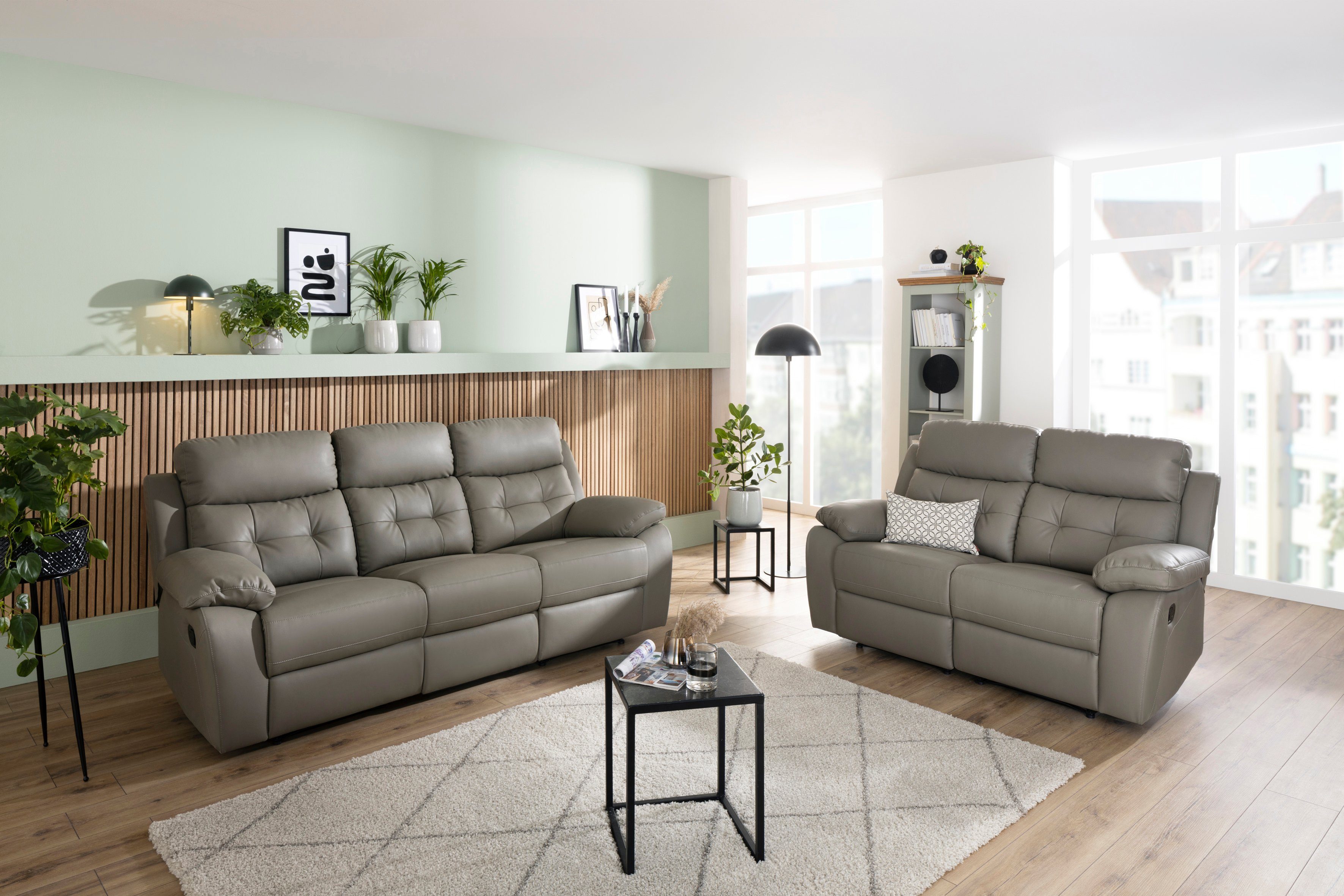 Home affaire 2-zitsbank Lannilis met handmatige en elektrische relaxfunctie