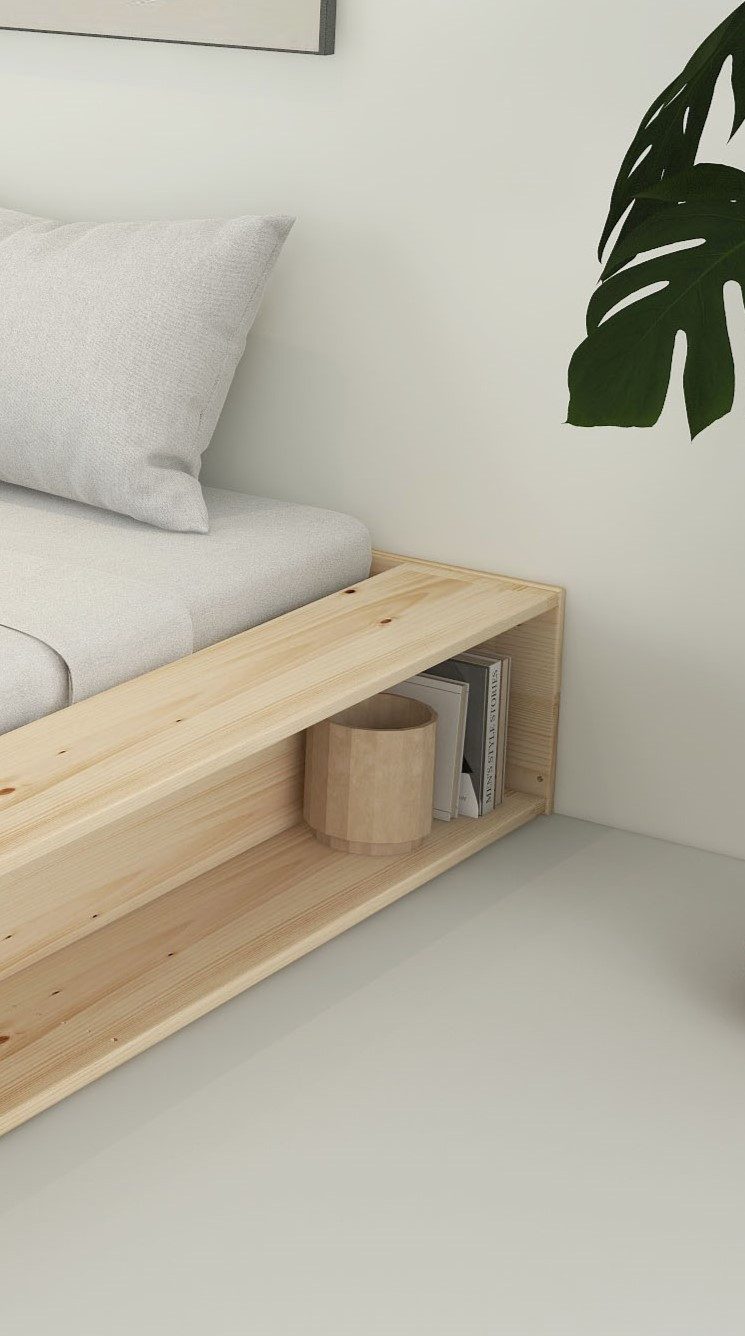 Home affaire Massief houten ledikant Erno, OTTOs keuze, BESTSELLER, opbergbank futonbed, 275KG belastbaar