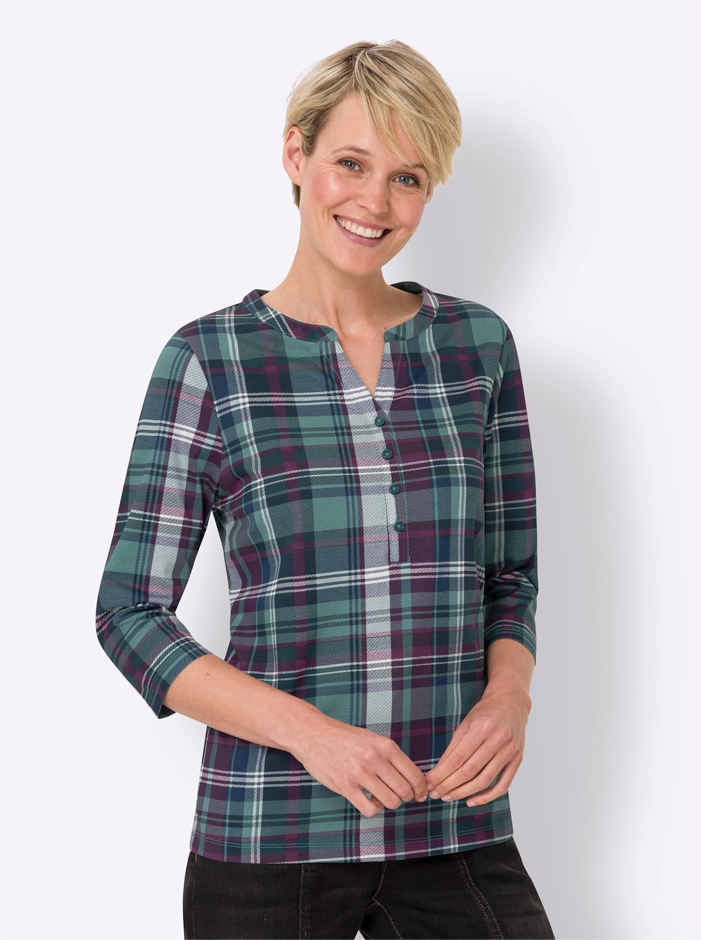 Classic Basics Shirt met 3/4 mouwen Shirt met 3/4-mouwen (1-delig)