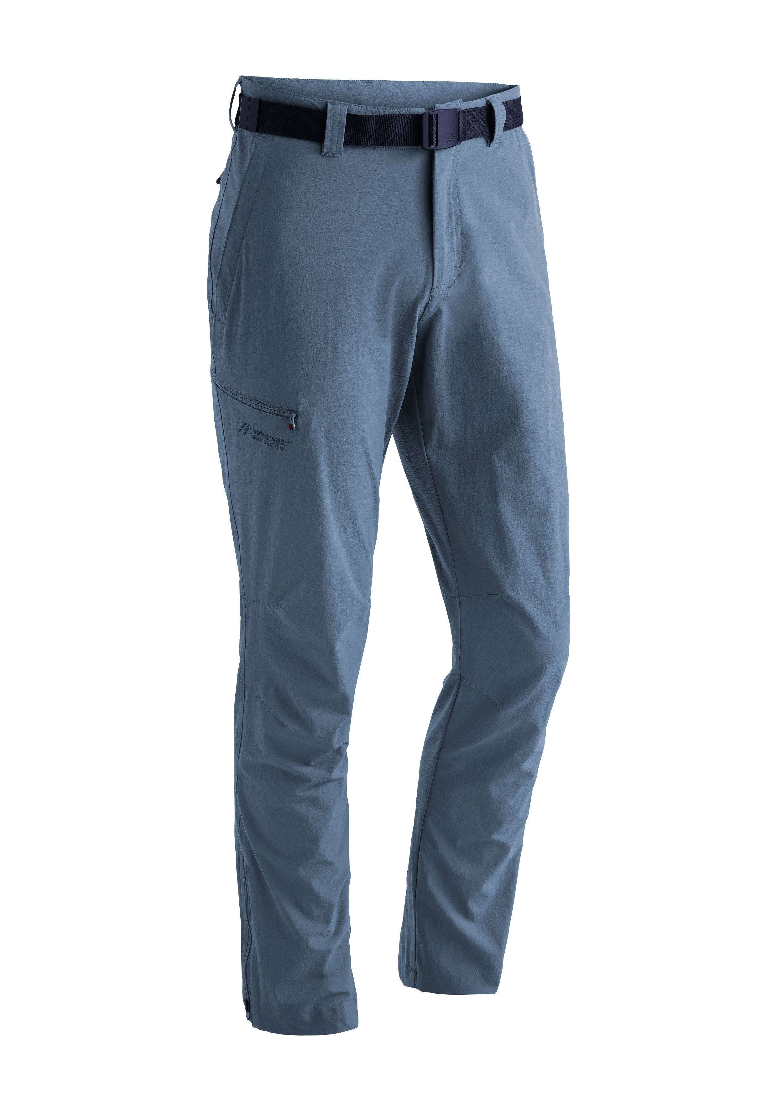 Maier Sports Functionele broek Torid slim Heren wandelbroek, ademende outdoor-broek, 4 zakken, slim fit heren broeken maat 56-kort blauw