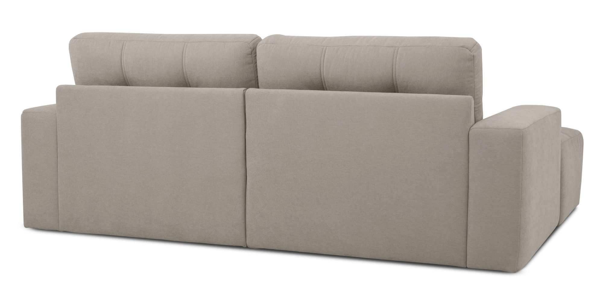 Home affaire Hoekbank Turnon, lounge-sofa, breedte 221 cm Chenille, met knoop- en dubbele stiksels, elegante uitstraling