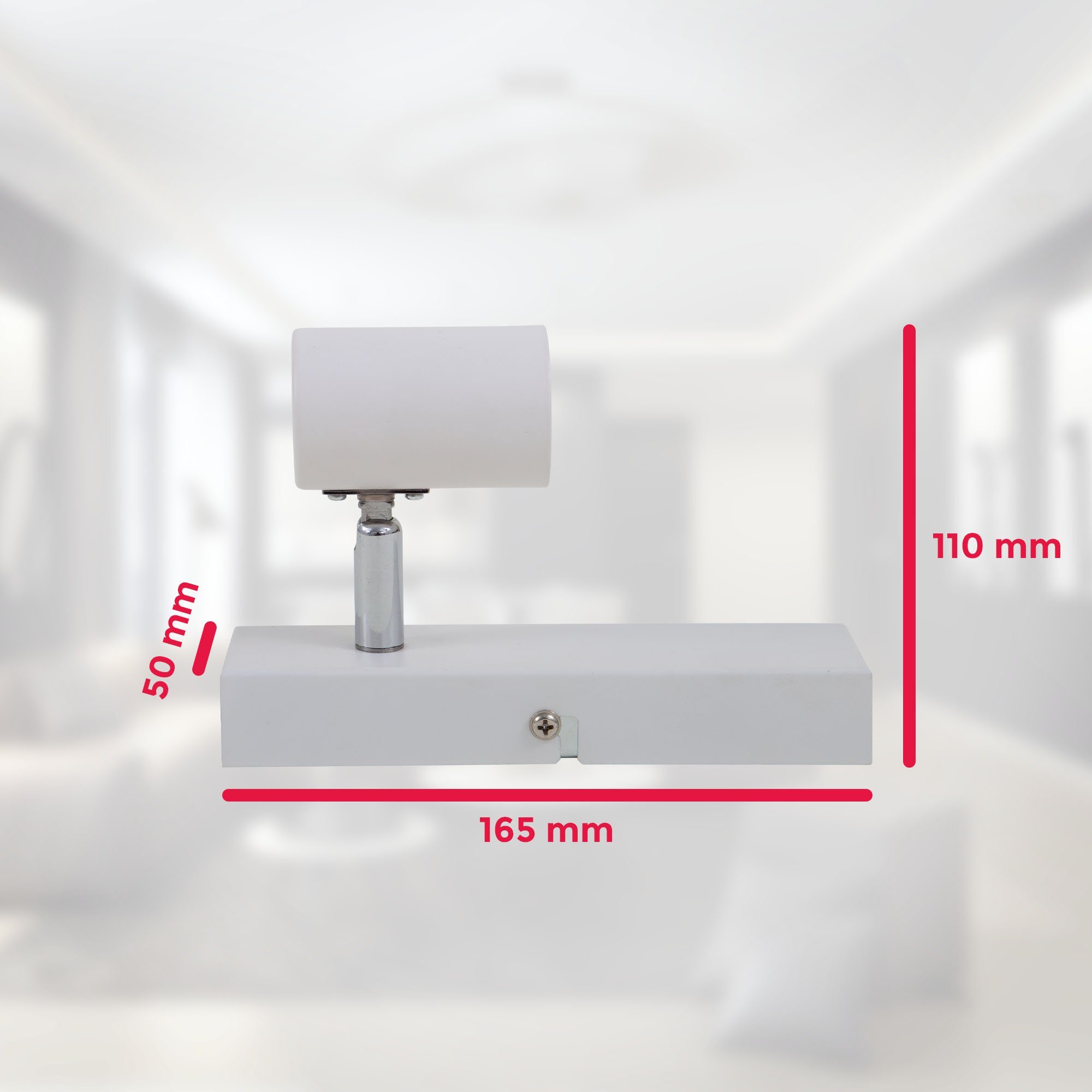 B.K.Licht Wandlamp BK_DS1359 Wandlamp binnen, retro, E27-fitting, wit Wandspot, vintage, ganglamp, zonder lichtbron (max. 60W) (1 stuk)