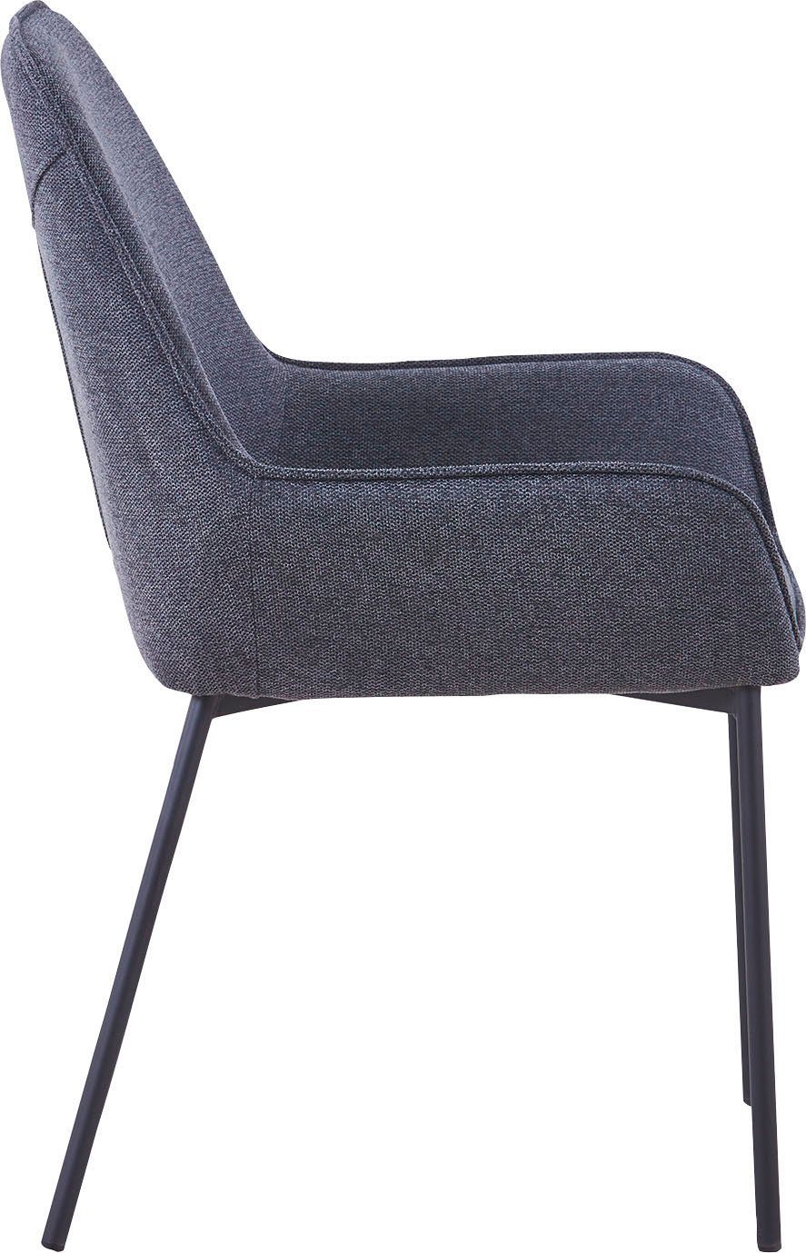 SalesFever Eetkamerstoel Bekleding van structuurstof (set, 2 stuks)