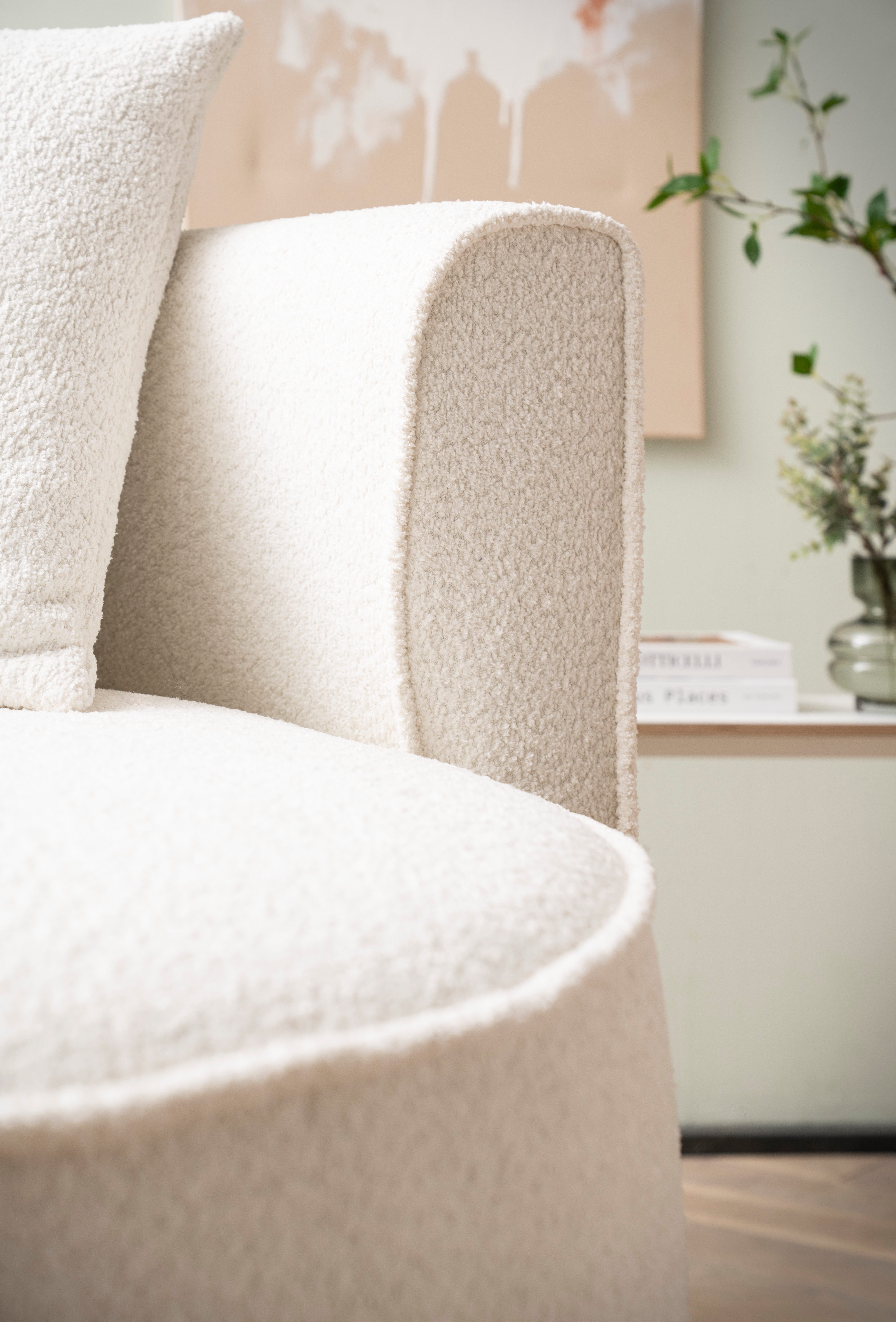 LeGer Home by Lena Gercke XXL-fauteuil Isalie, ronde stoel met voetensteun, leesstoel, loveseat, grote stoel (set)