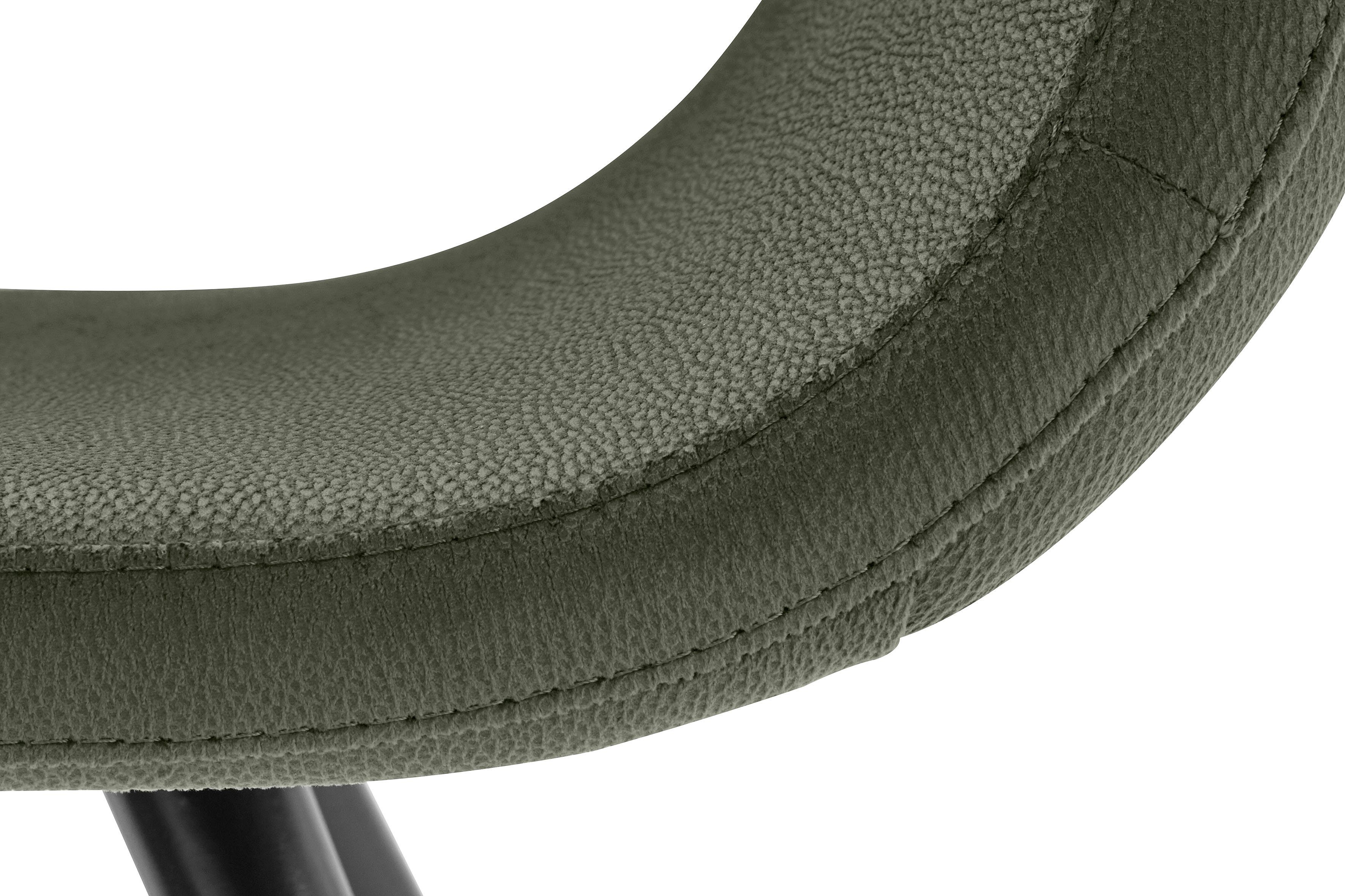 INOSIGN Stoel met armleuningen Aurora Frame van massief beukenhout in zwart gelakt (2 stuks)