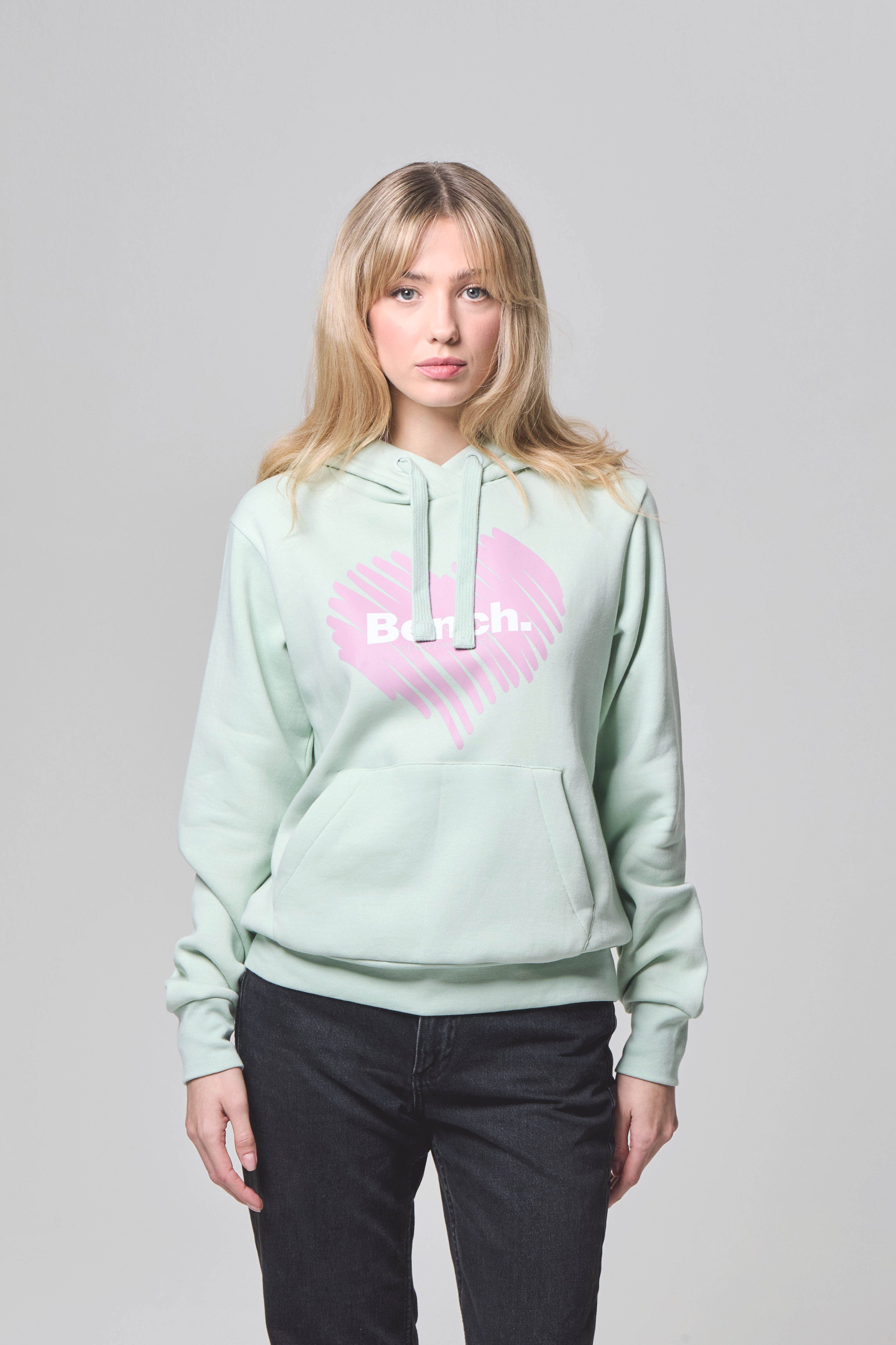 Bench. Hoodie MIAO_HOODY dames truien met capuchon maat 42 groen