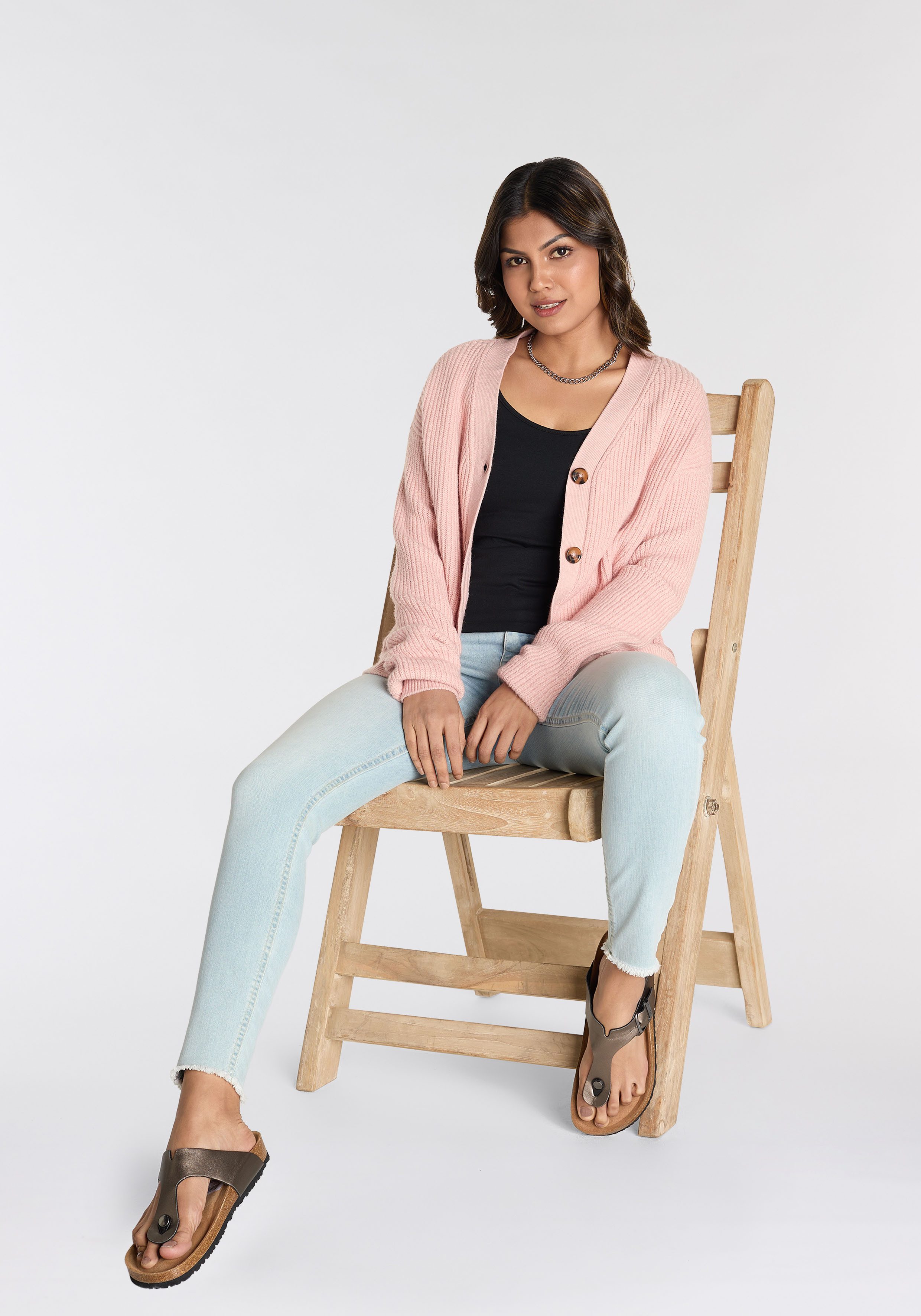 Laura Scott Lange top met stretchaandeel (set, 2-delig, 2 stuks)