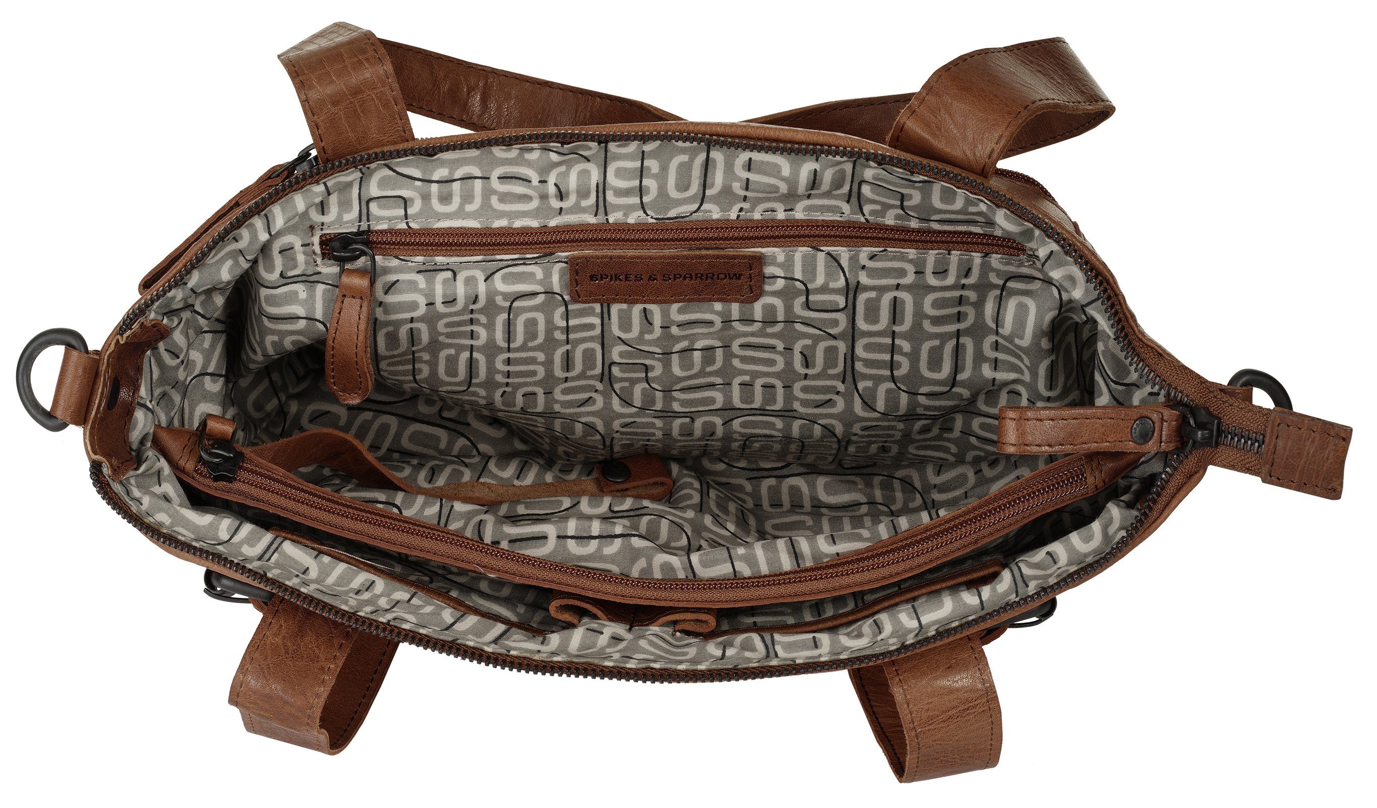 Spikes & Sparrow Shopper echt leder