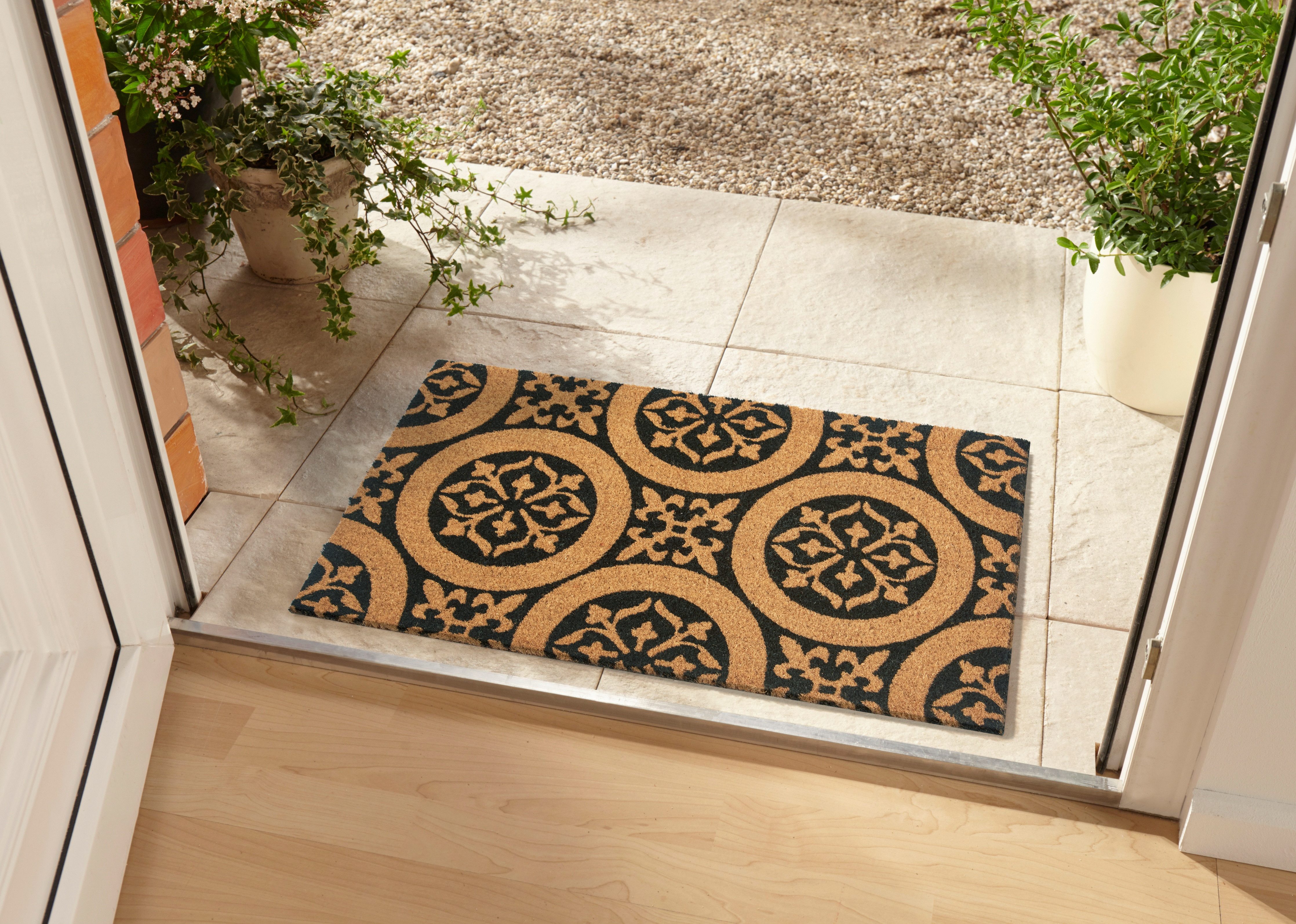HANSE Home Mat Ornamenten, deurmat Kokos, vuilopvangmat, outdoor, antislip, binnen, kokosmat, gang