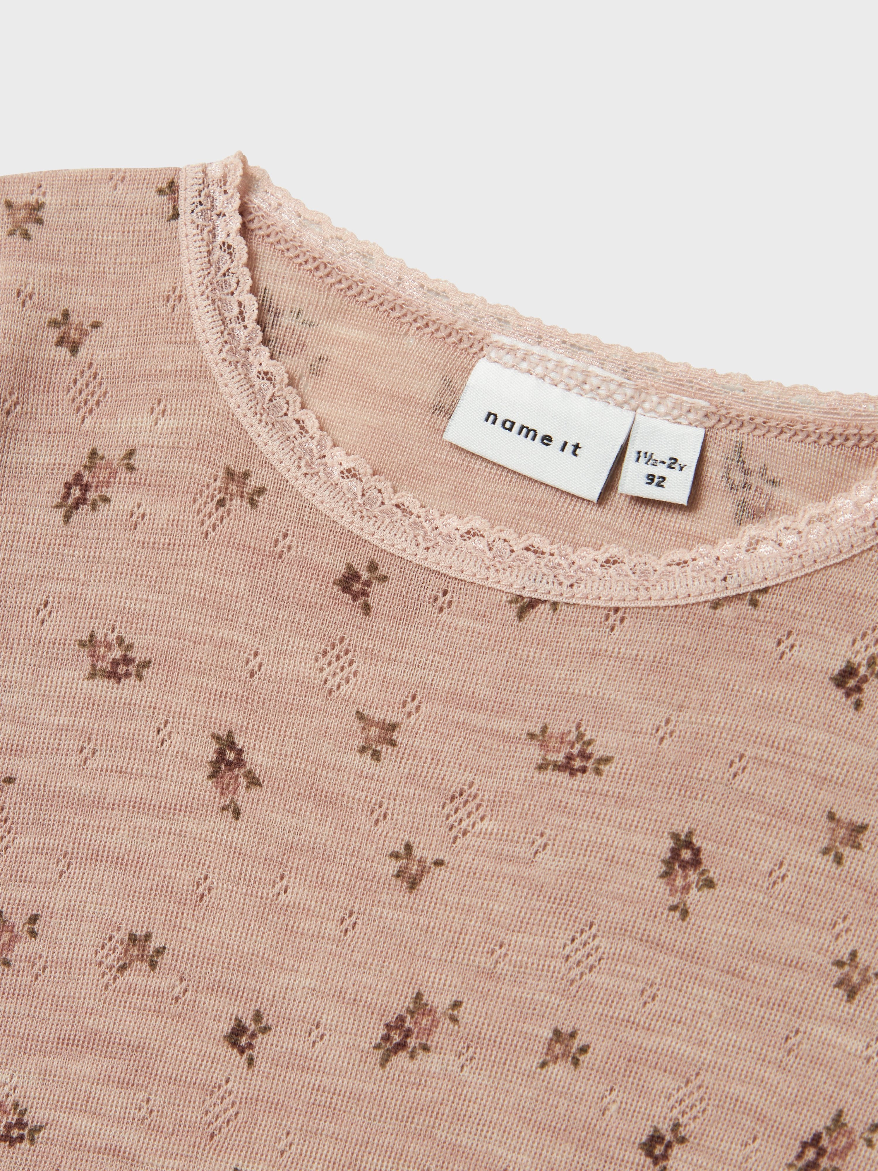 Name It Shirt met lange mouwen NMFWANG WOOL NEEDLE LS TOP NOOS