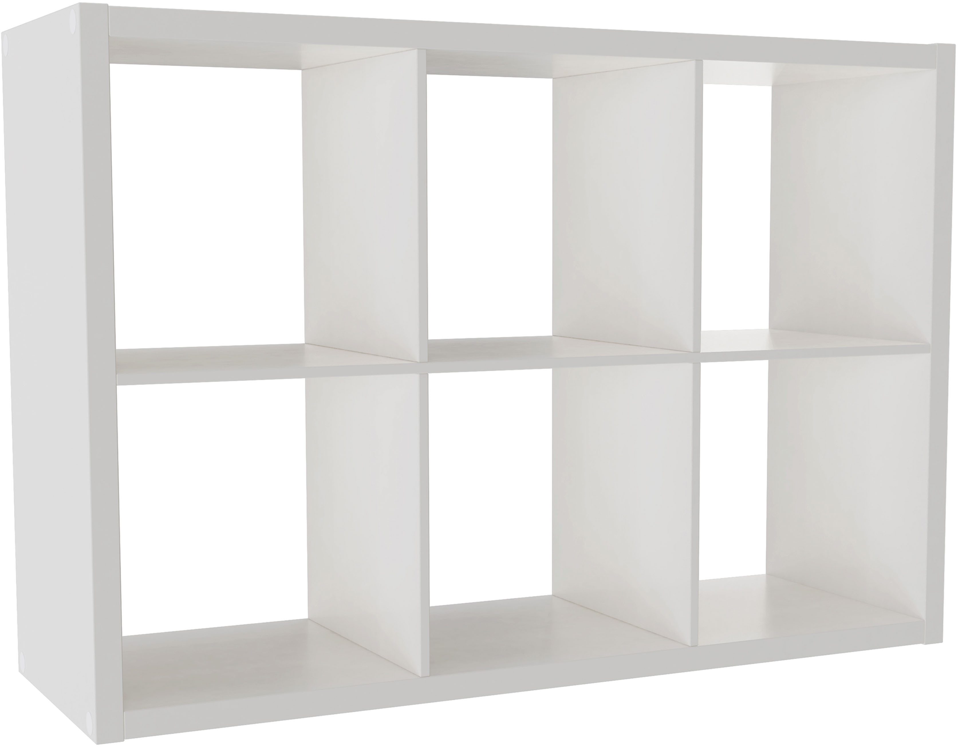 INOSIGN Boekenkast IZOLA, roomdivider, ordnerstelling, kubusrek, met 6 of 8 vakken, liggend en staand(b/d) 76x37 cm