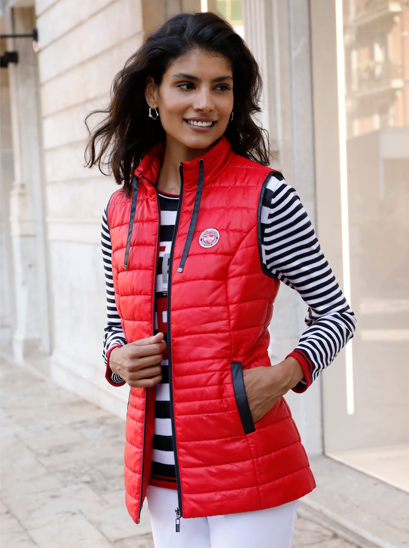 Classic Basics Bodywarmer bovenkleding maat 38 rood