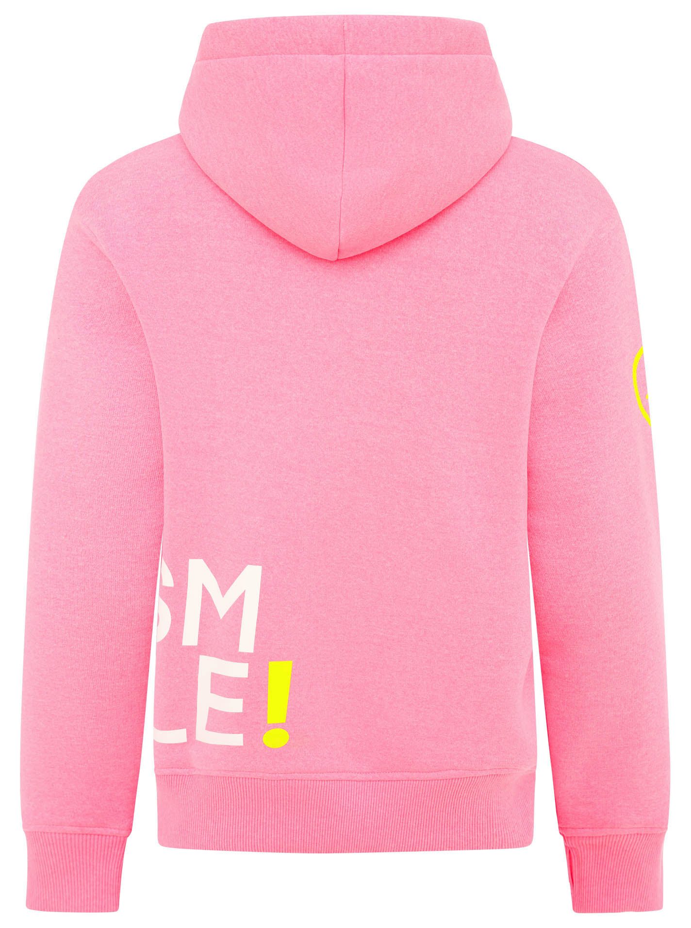 Zwillingsherz Hoodie Alissa met smile-print