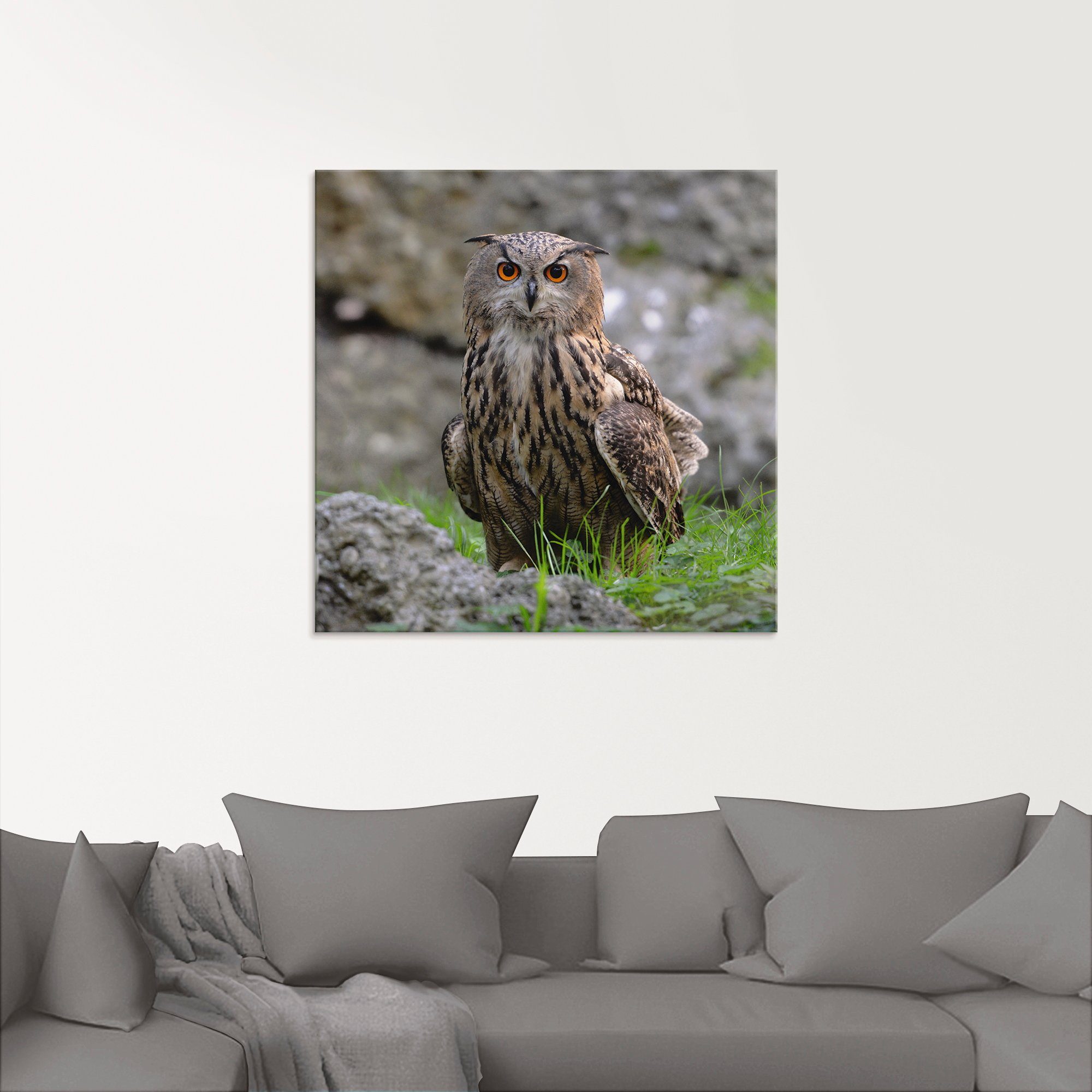 Artland Print op glas Oehoe in verschillende maten