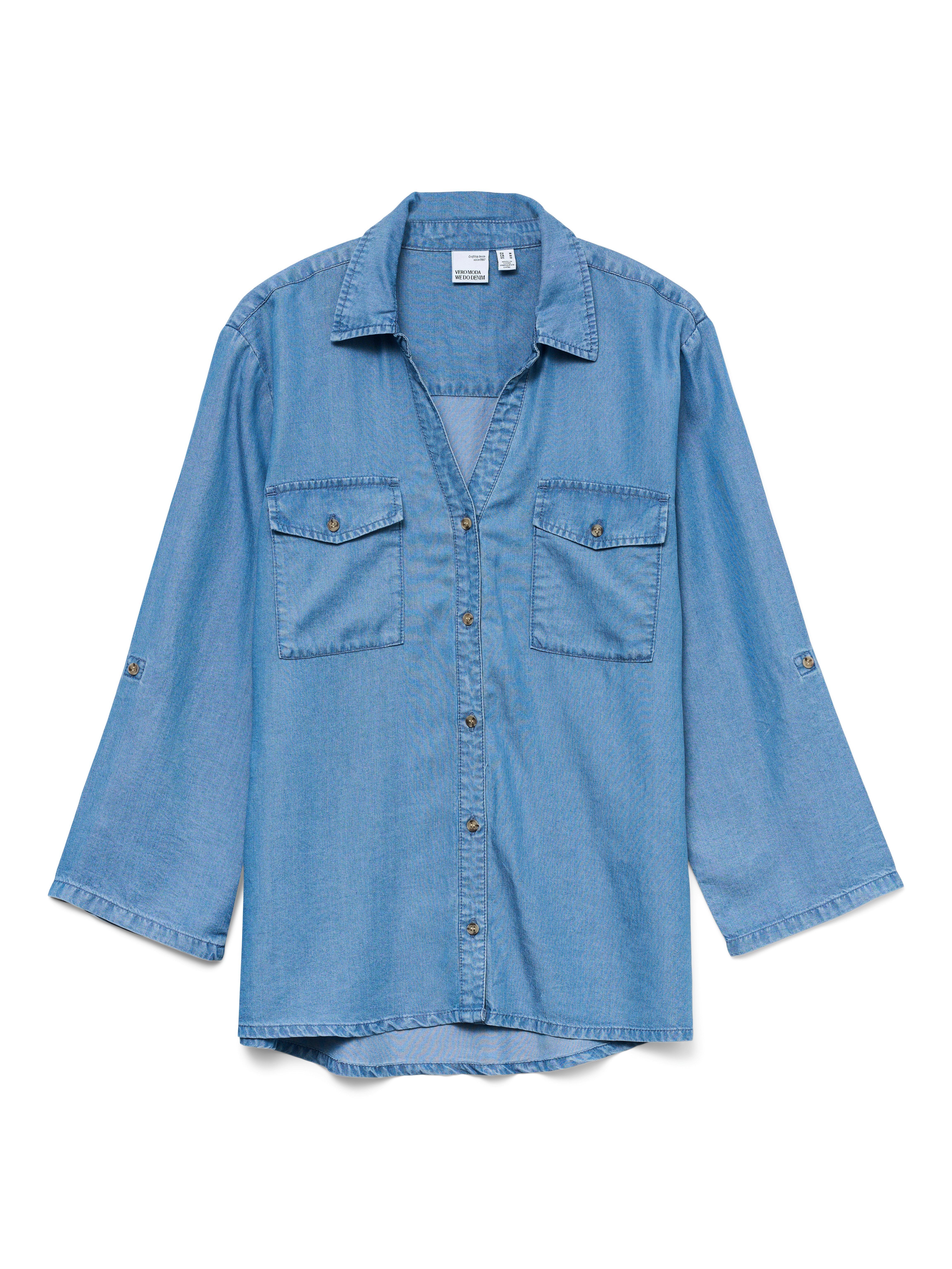 Vero Moda Overhemdblouse VMBREE 7/8 SLEEVE LOOSE TENCEL SHIRT GA