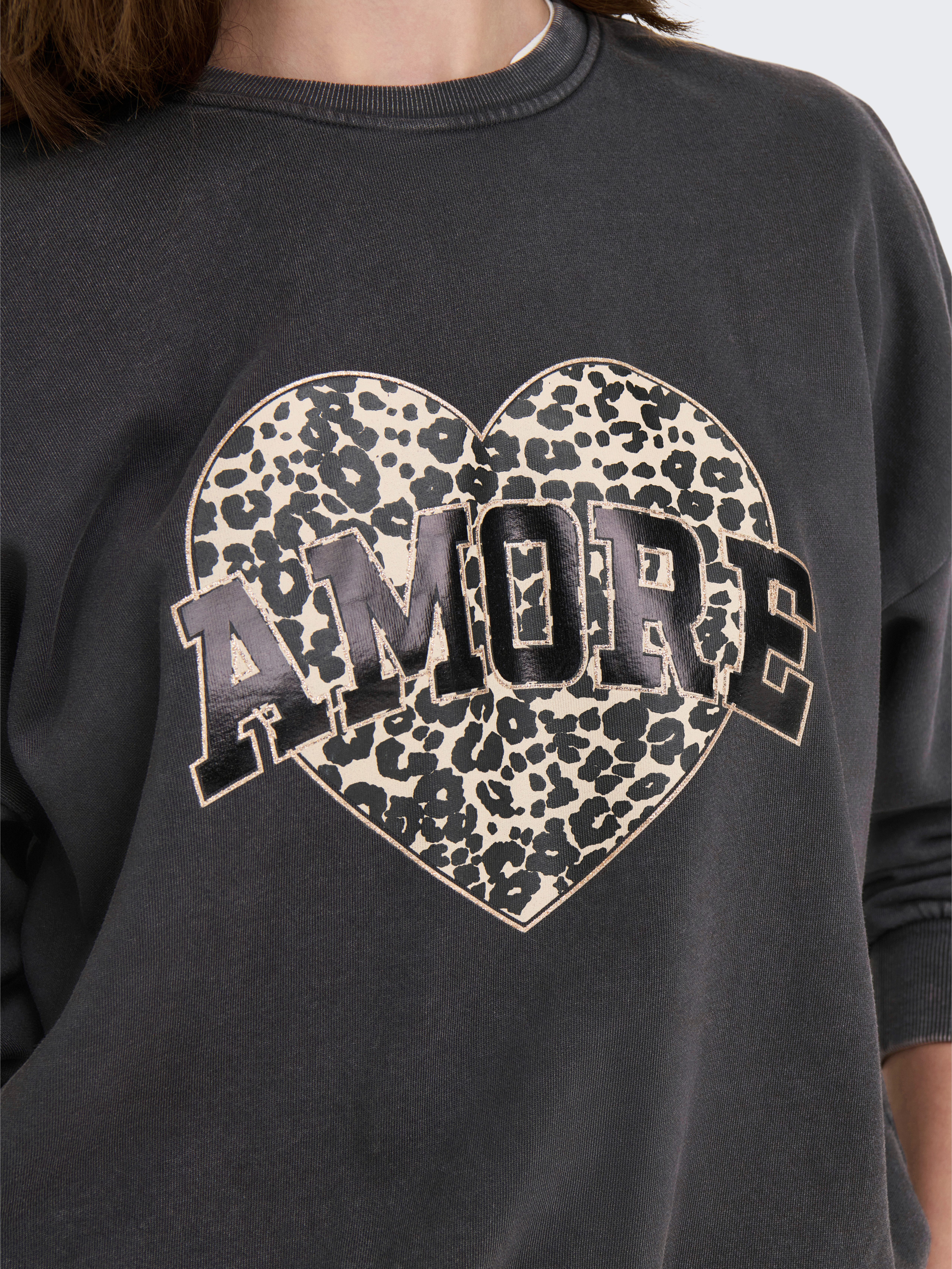Only Sweatshirt ONLLAUREN L/S LEO O-NECK CC SWT