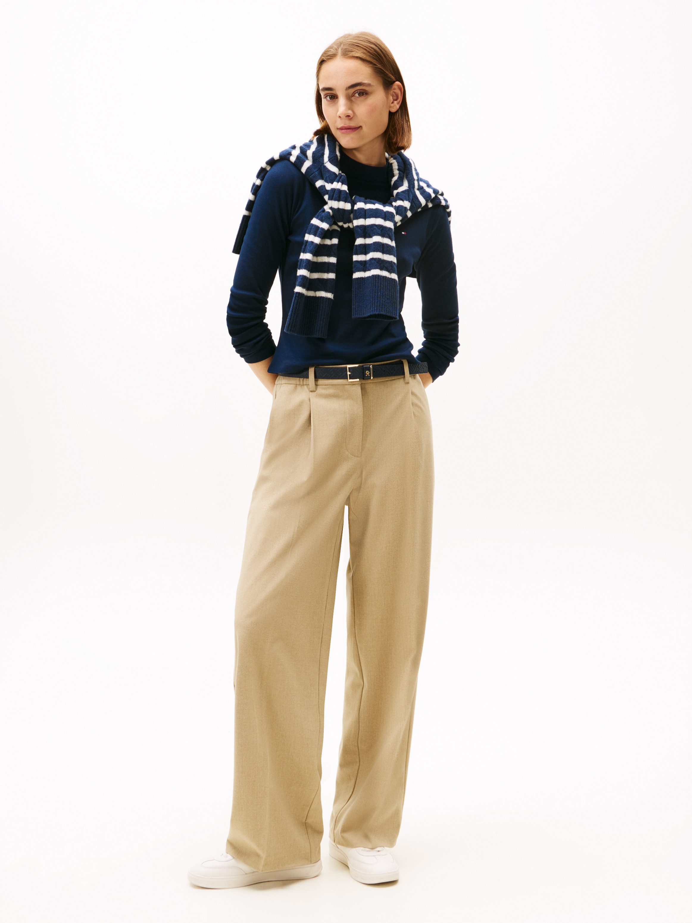 Tommy Hilfiger Shirt met lange mouwen SLIM CODY MOCK-NK LS