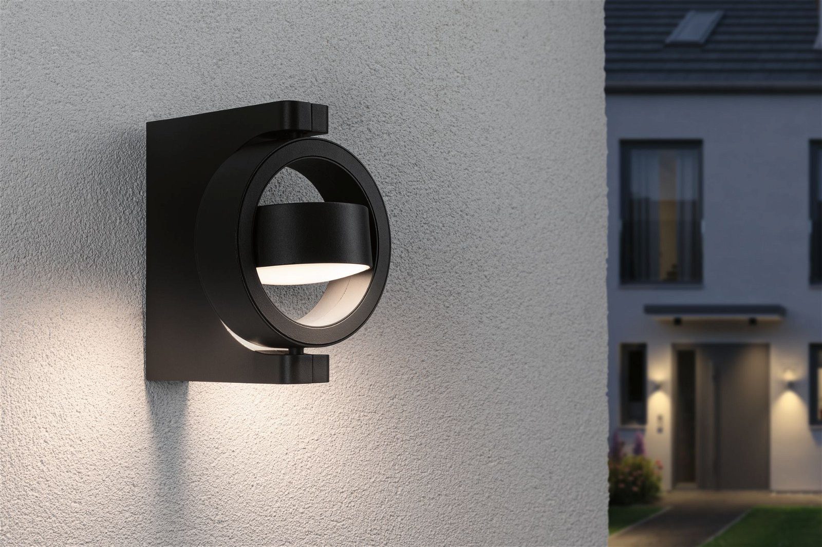 Paulmann Led-wandlamp voor buiten Swivea IP44 183x206mm 3000K 8W 440lm 230V Antraciet Aluminium (1 stuk)