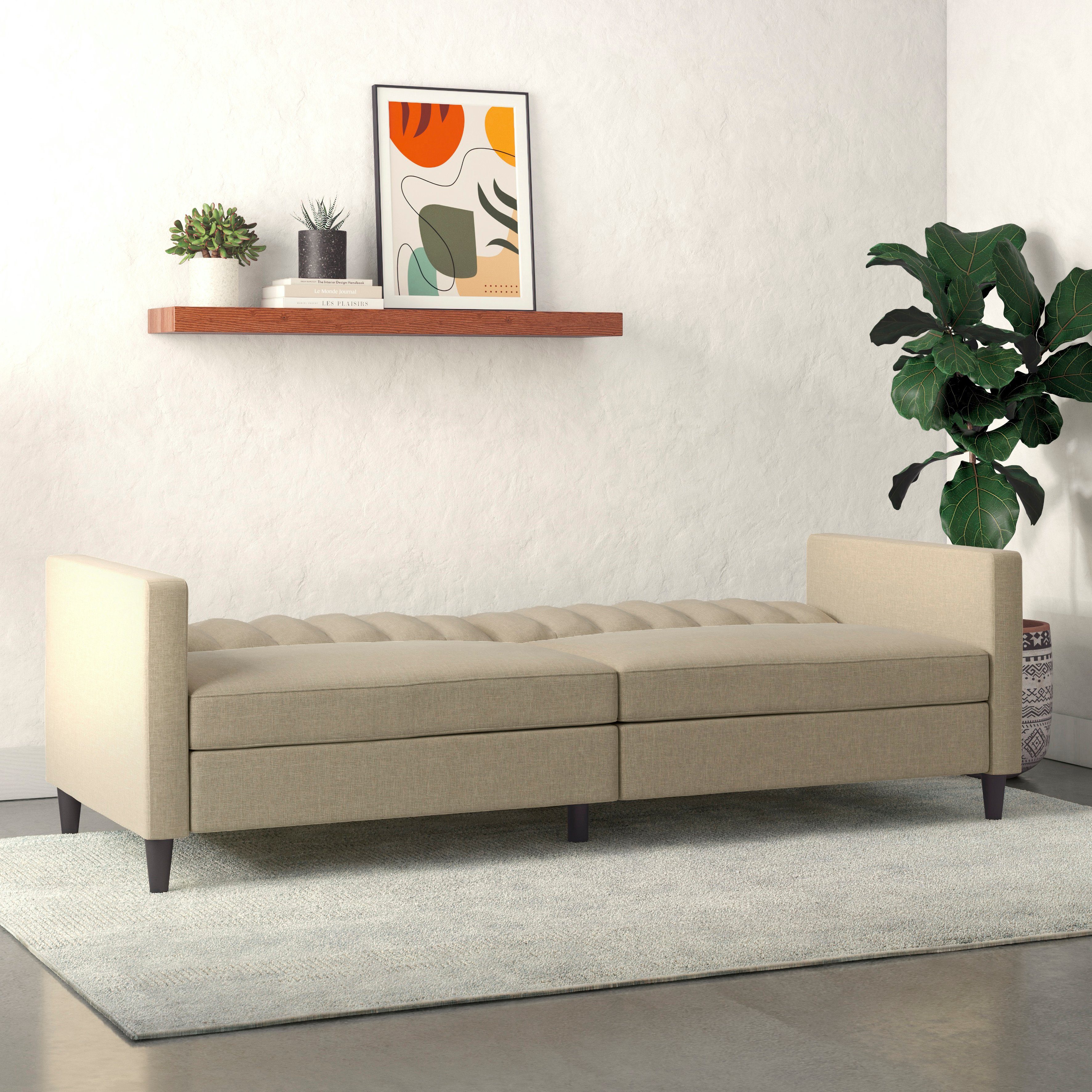 Dorel Home 3-zitsbank Celine Rugleuning 2-delig en 3-voudig verstelbaar, zithoogte 43 cm