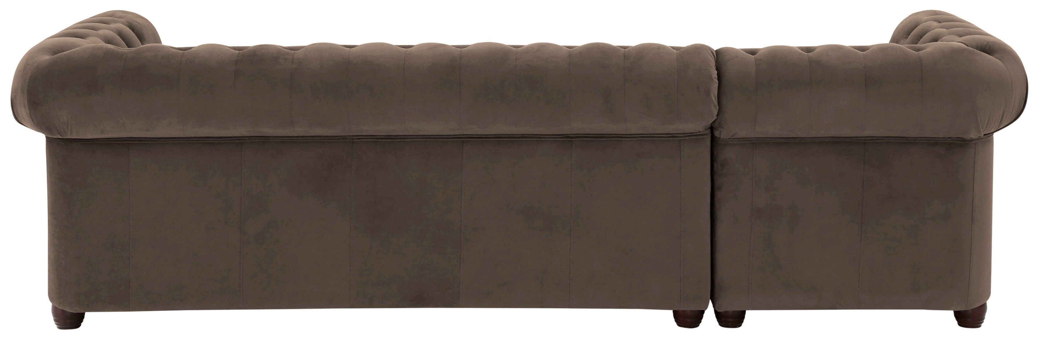 Home affaire Chesterfield-bank New Castle L-vorm hoogwaardige capitonnage in chesterfield-design, bxdxh: 255(171x72)