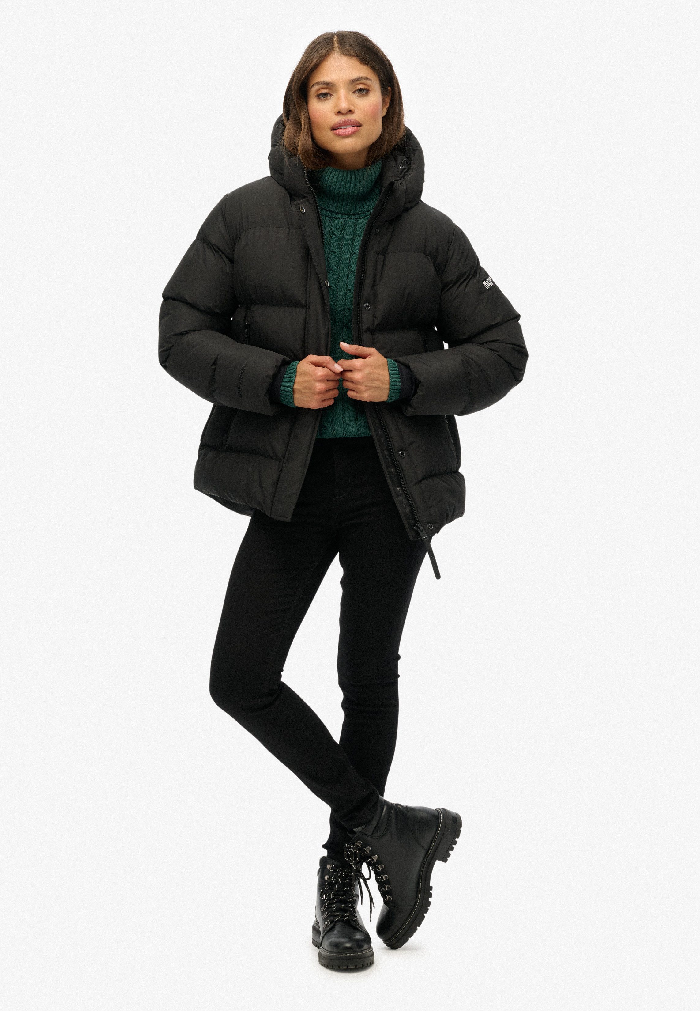 Superdry Gewatteerde jas HOODED 5 BAFFLE SPORTS PUFFER