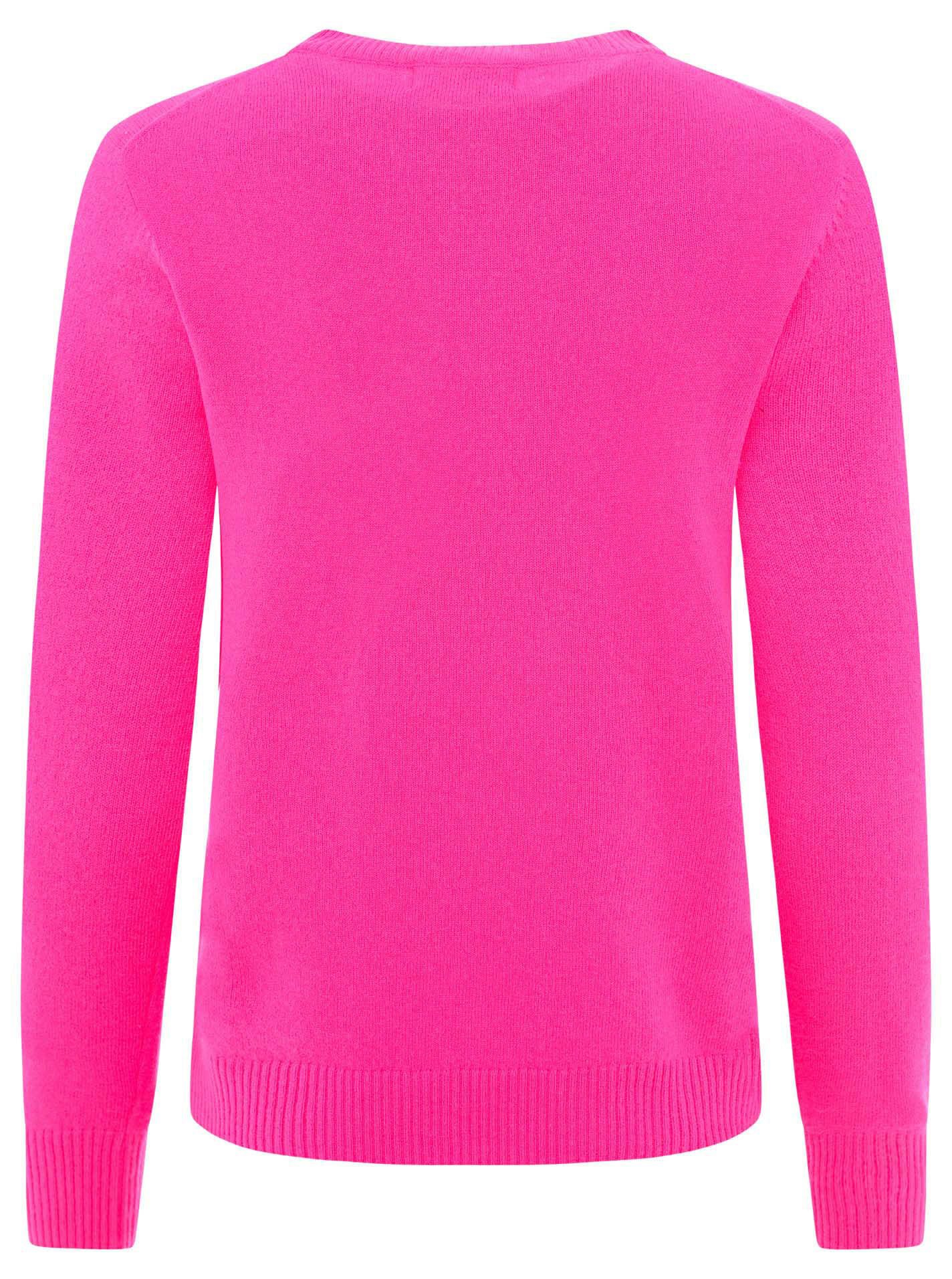 Zwillingsherz Kasjmiertrui Roundneck "Smiley Face"