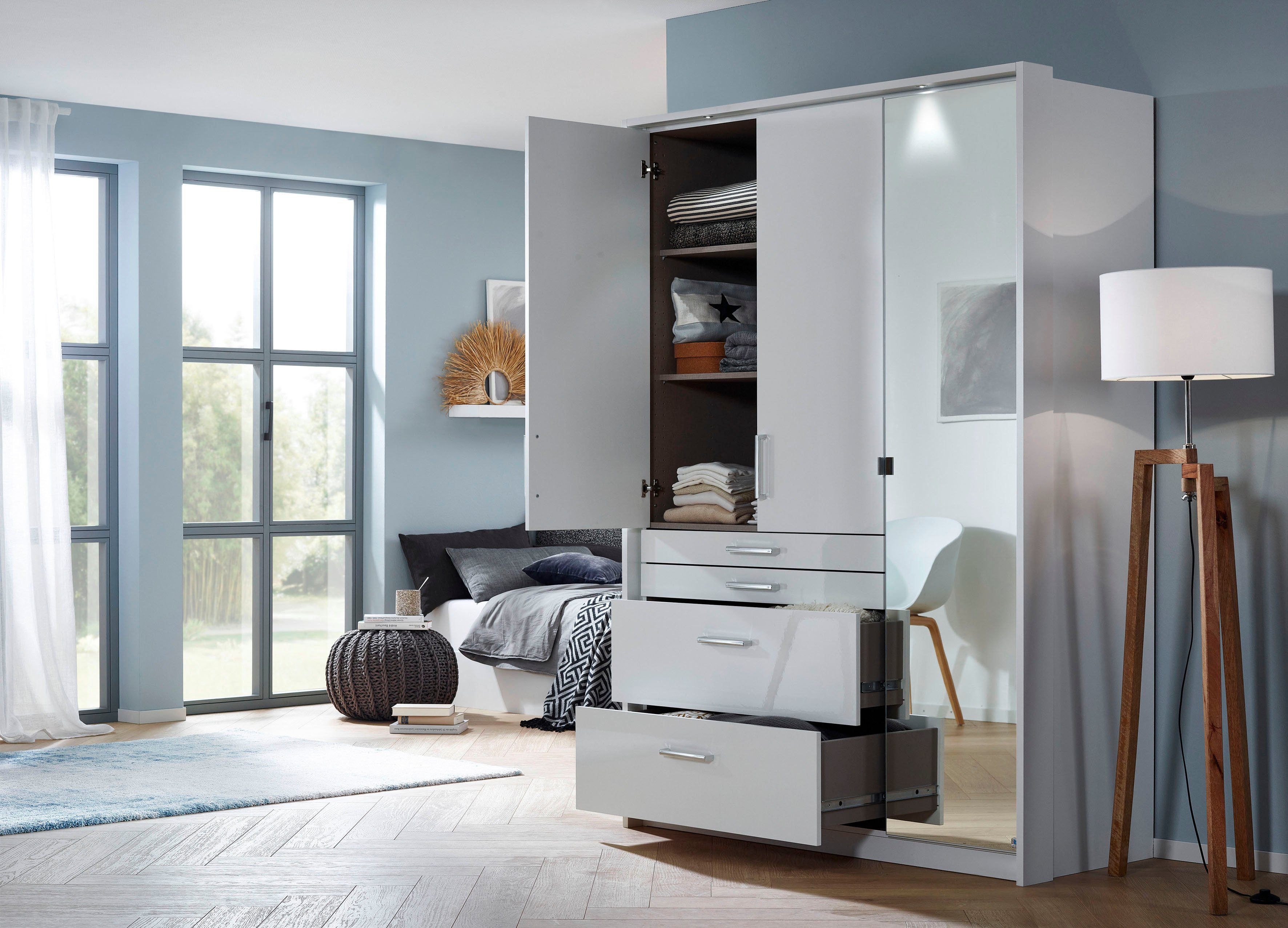 rauch Draaideurkast Kledingkast kast garderobe garderobekast topseller HOMBURG inclusief passe-partout, bovenste lade met indeling made in germany