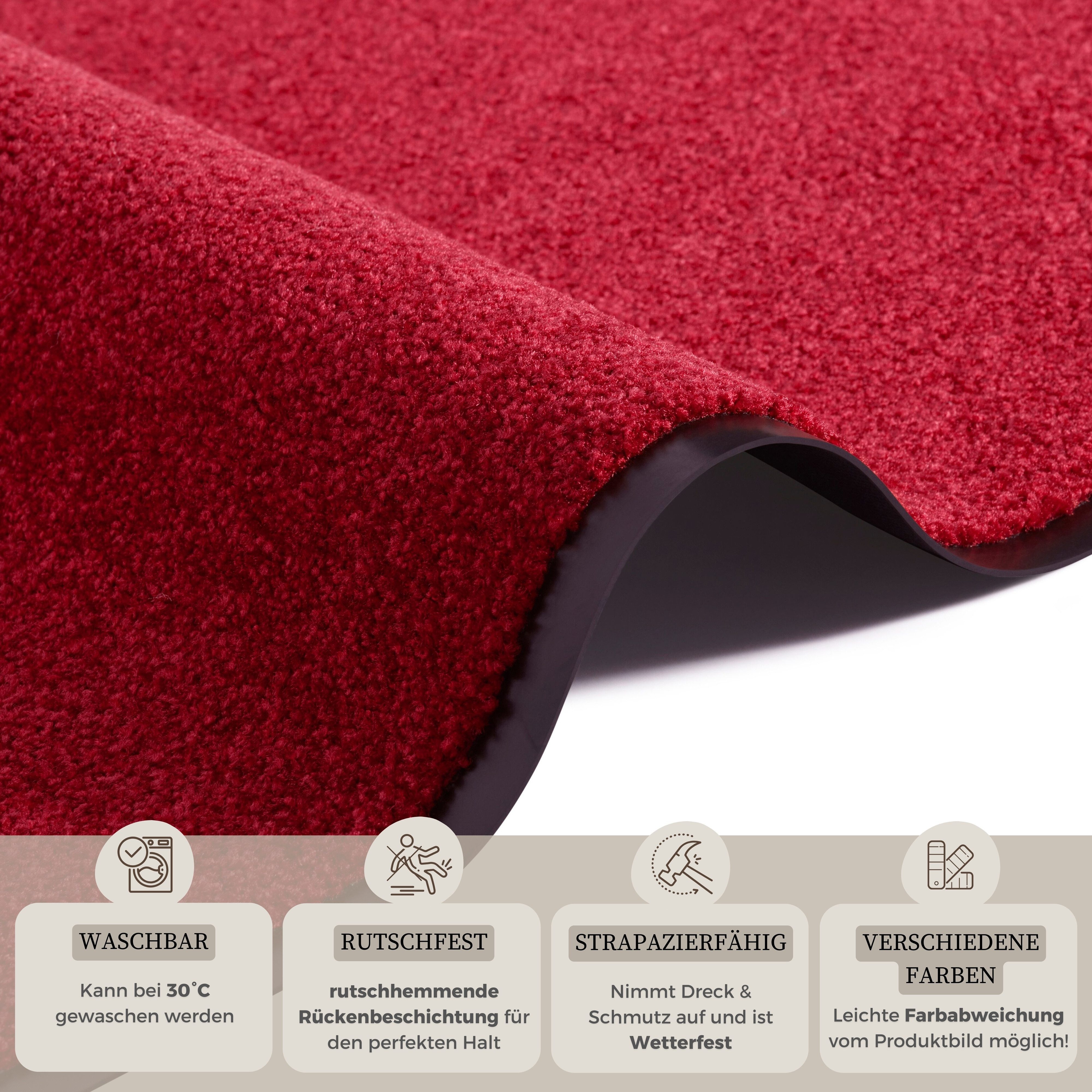 my home Mat Clean & Walk Vuilopvangmat, deurmat, in- en uitwendig, tapijt, loper, wasbaar