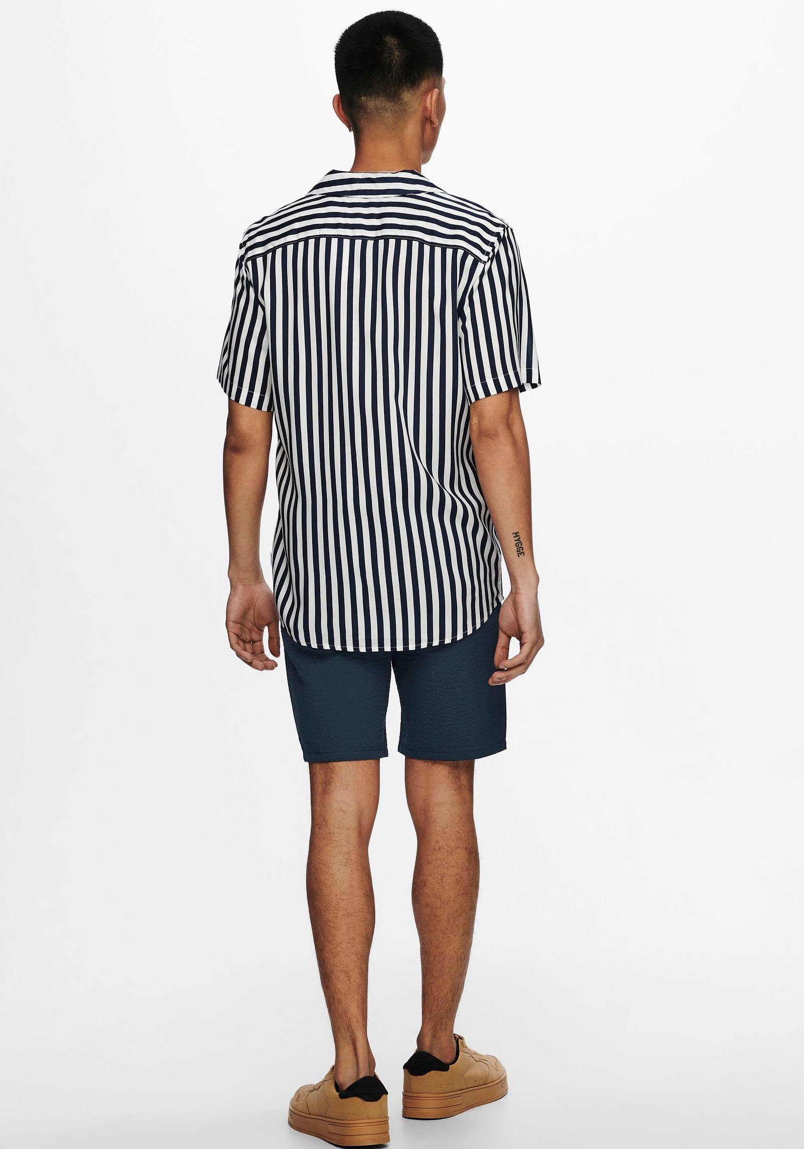 ONLY & SONS Overhemd met korte mouwen ONSWAYNE LIFE SS VISCOSE
