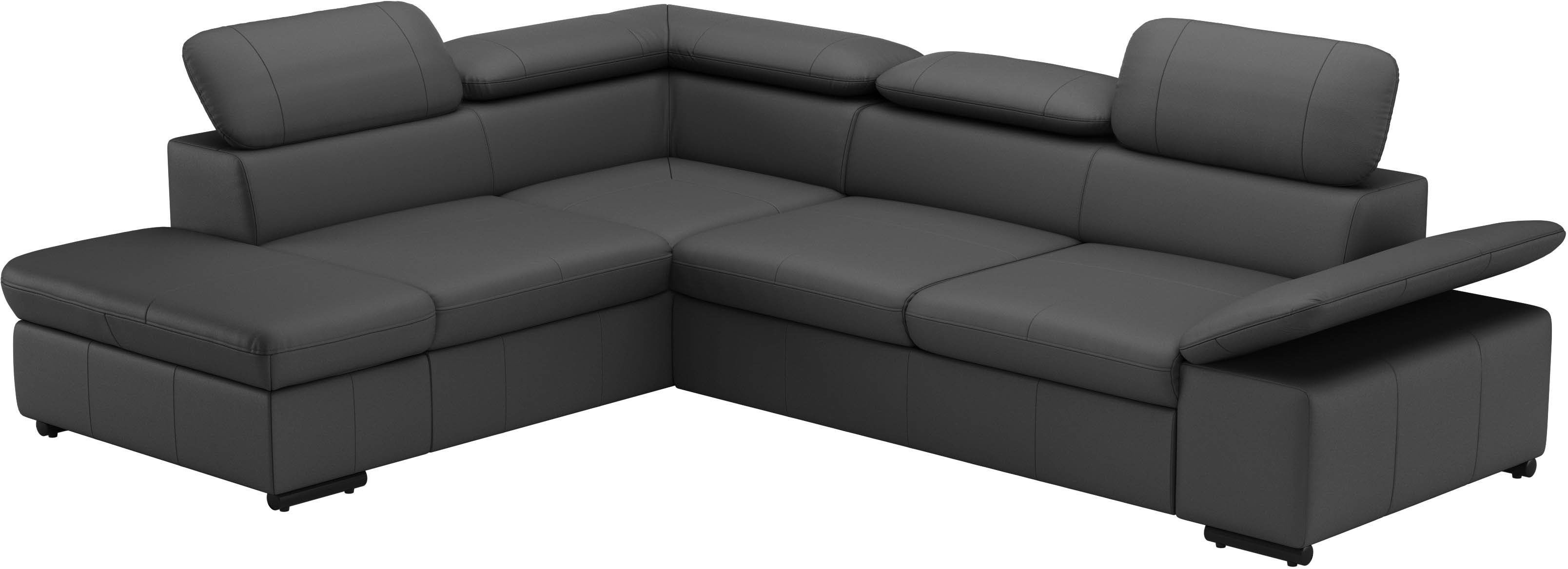 sit&more Hoekbank Alcudia L-vorm met armverstelling, optionele hoofdeindverstelling en bedfunctie