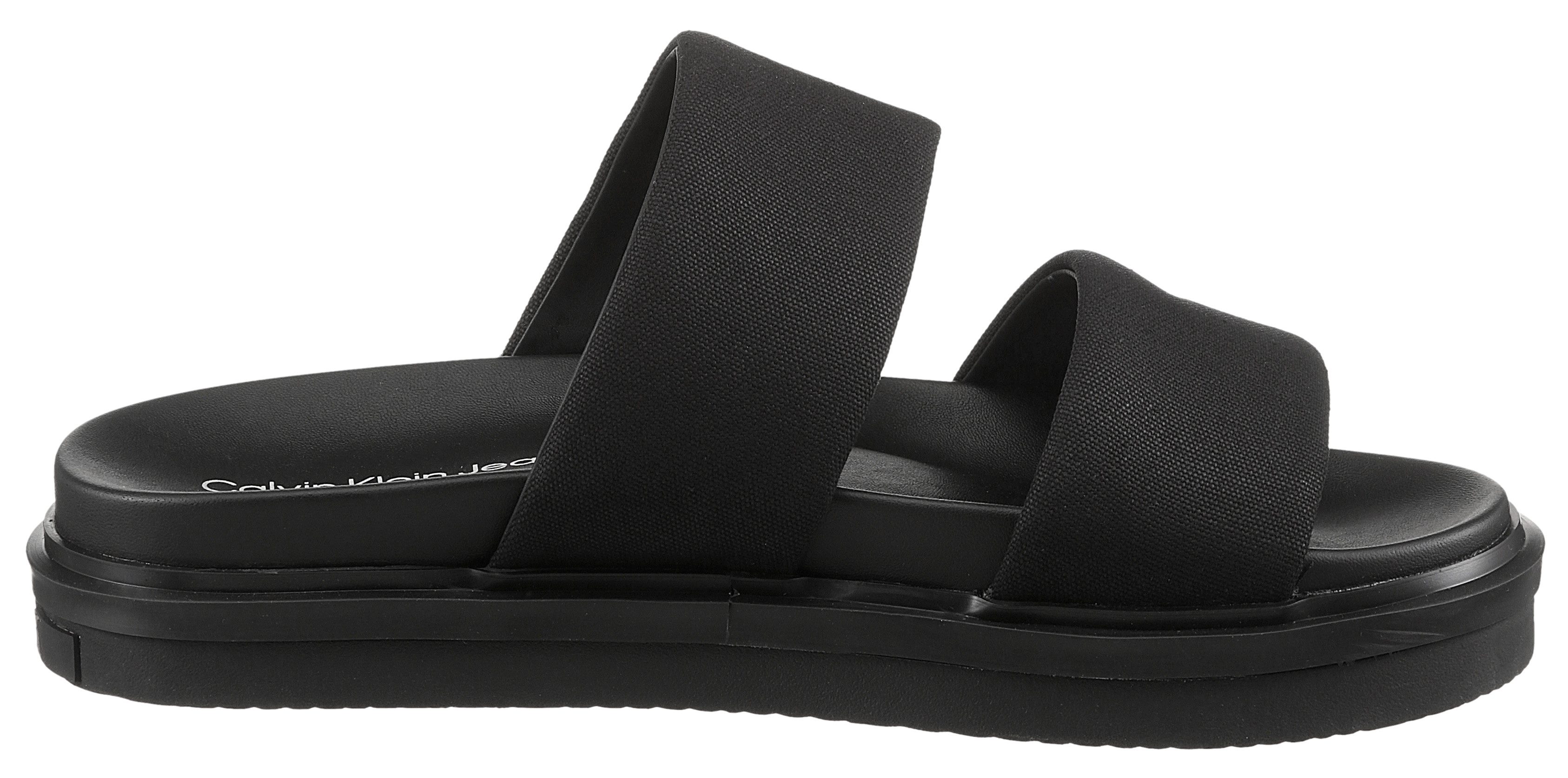Calvin Klein Slippers FLAT MOLDED DBL BAR SANDAL CV
