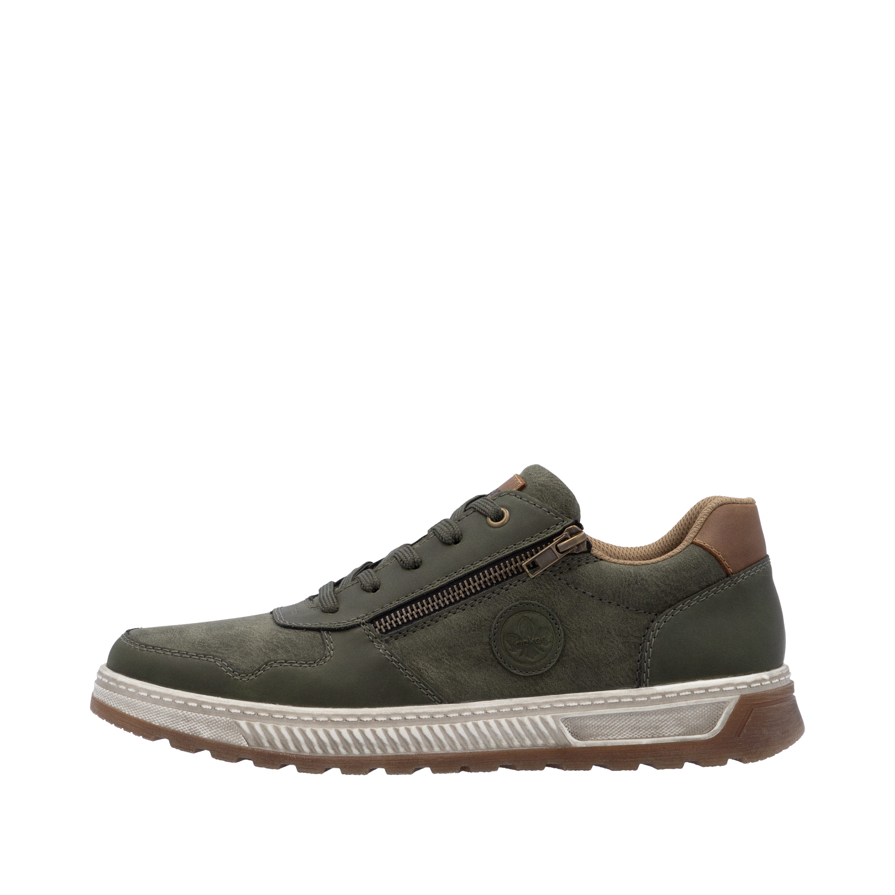 Rieker Sneakers Vrijetijdsschoen, halfschoen, veterschoen met contrastafwerking