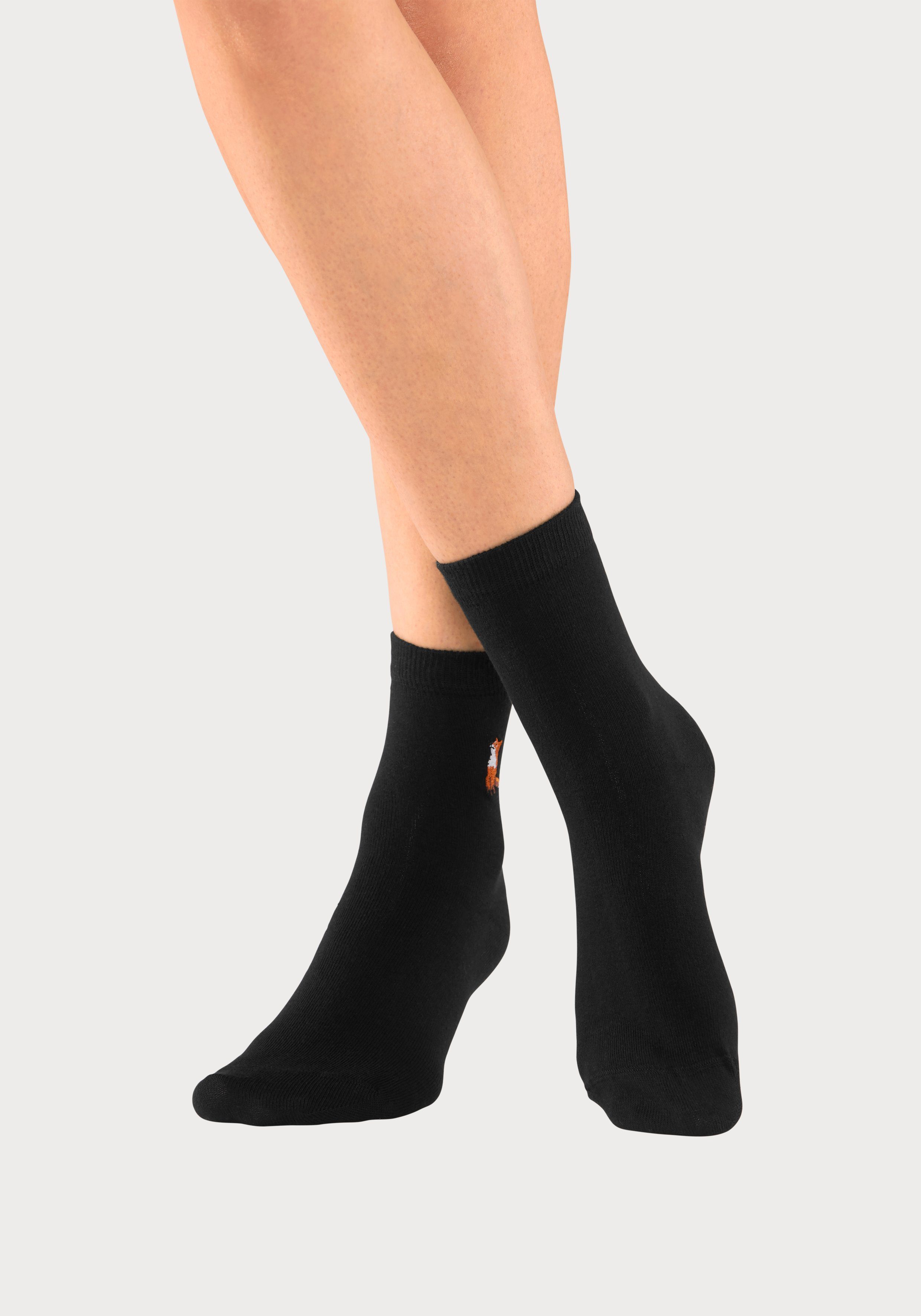 H.I.S Sokken met luxueus borduursel (set, 5 paar)